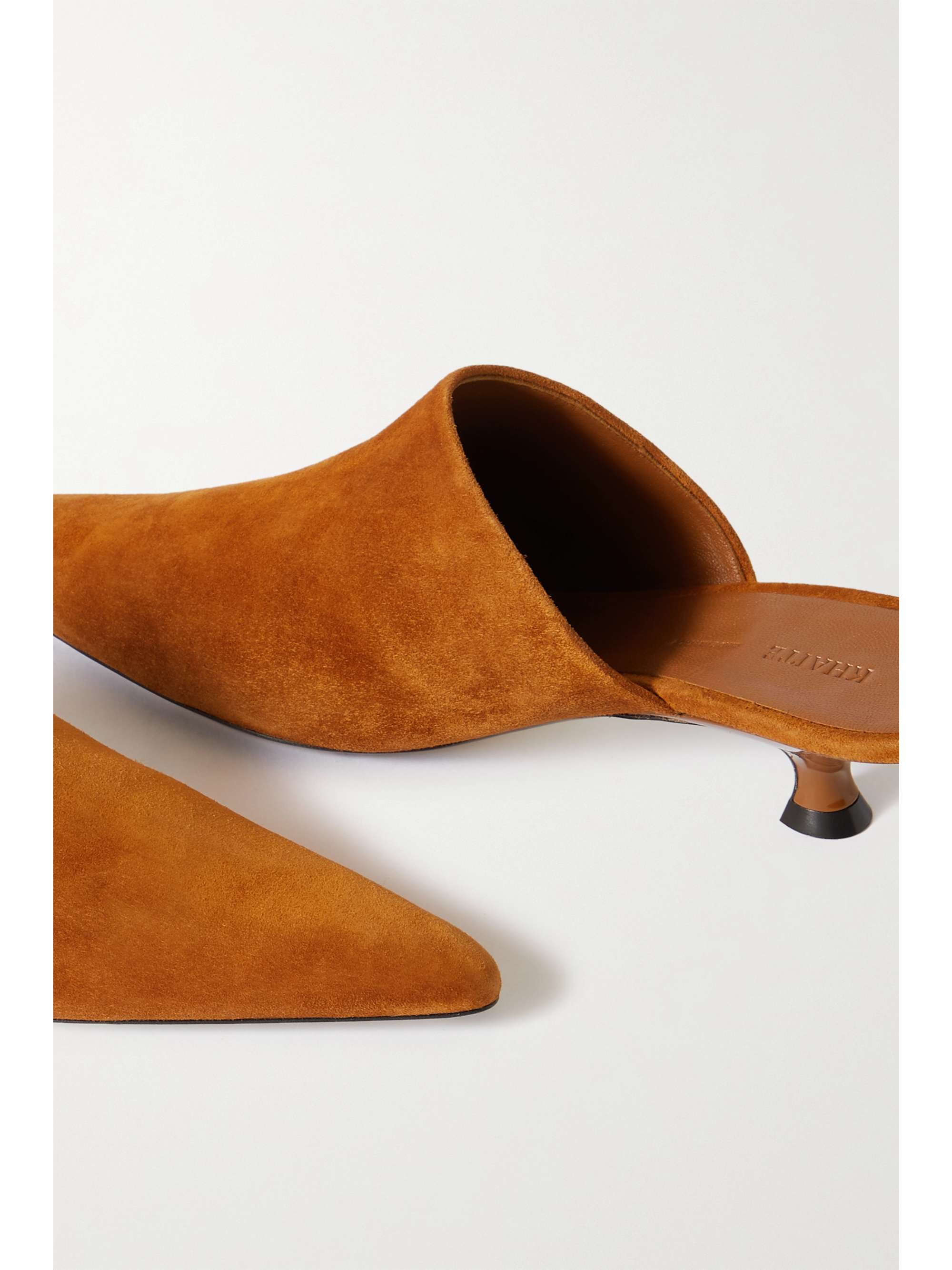 KHAITE Volosa suede mules | NET-A-PORTER