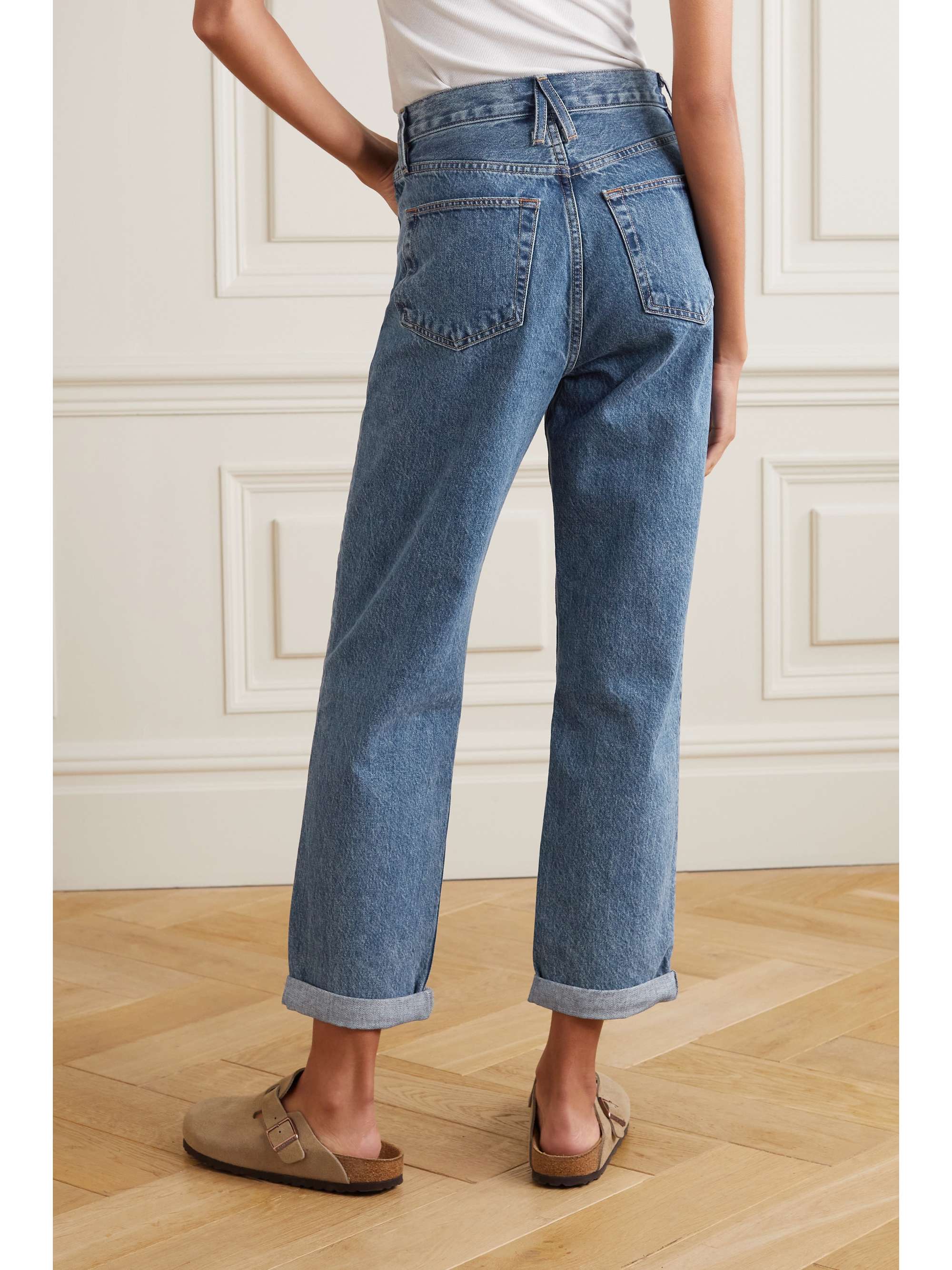 Mid denim Dakota high-rise straight-leg 