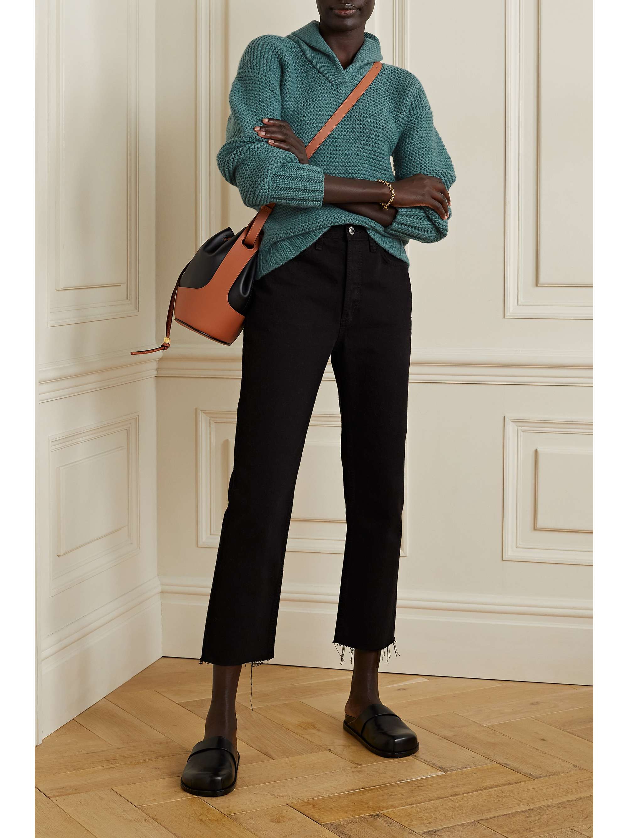SUZIE KONDI Ribbed cashmere sweater