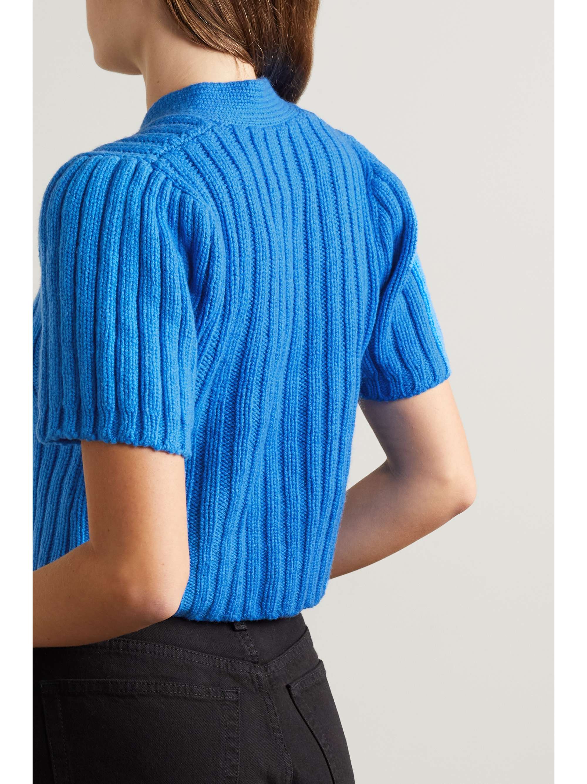 SUZIE KONDI Ribbed cashmere cardigan