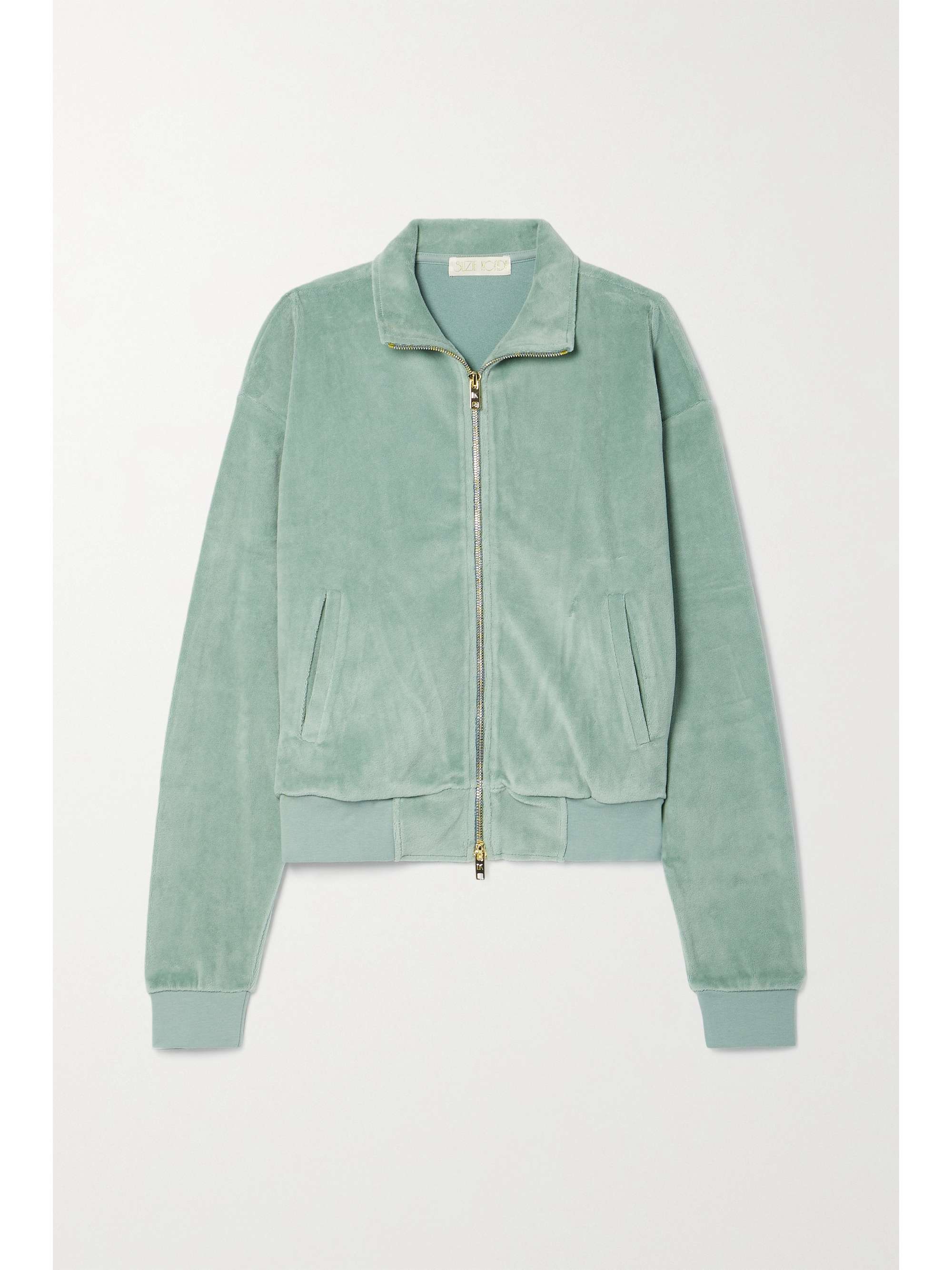 green and grey jacket