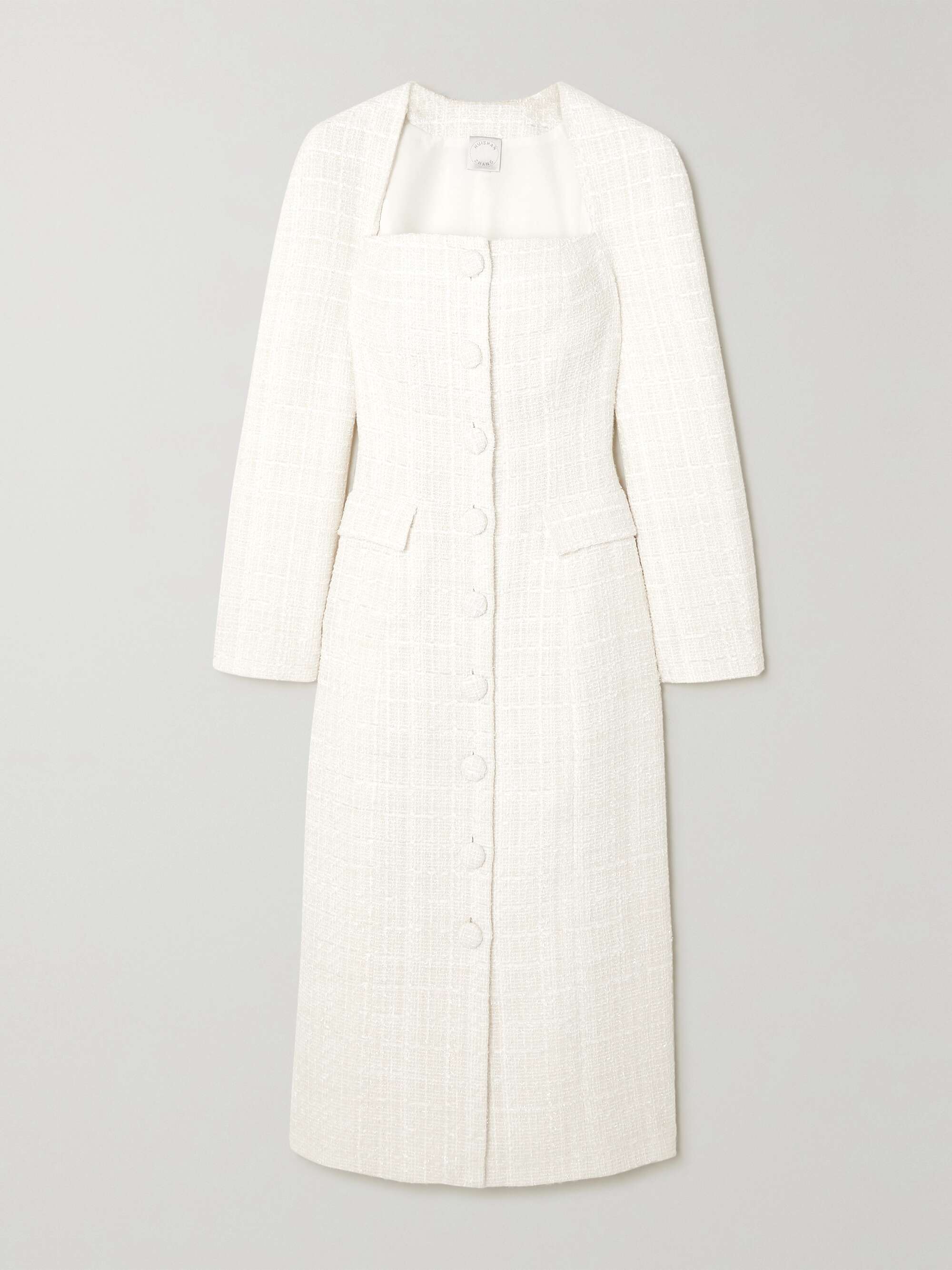 tweed dress midi