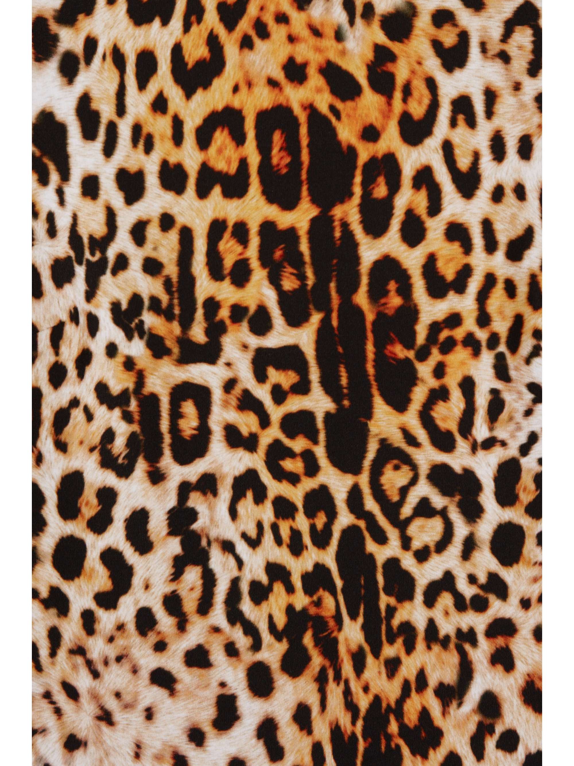 HALPERN Open-back leopard-print stretch-jersey maxi dress