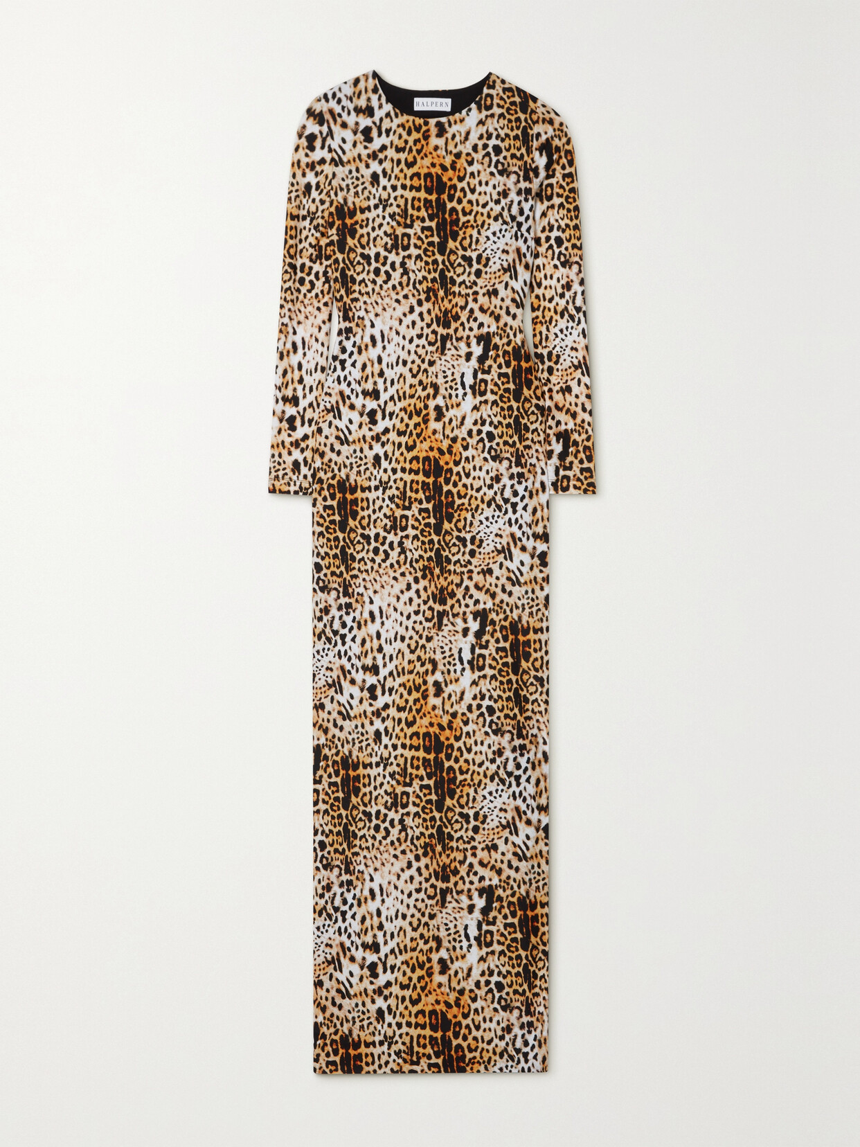 Halpern Open-back Leopard-print Stretch-jersey Maxi Dress