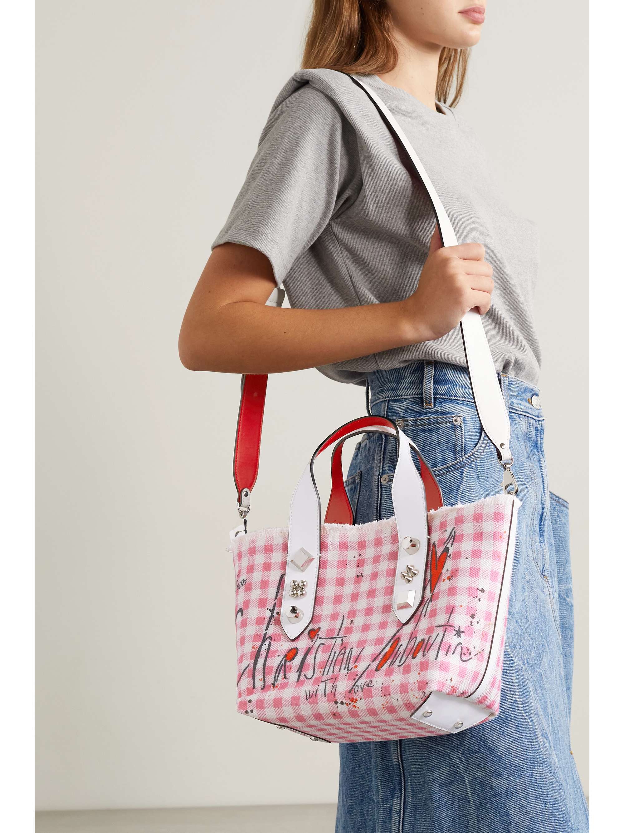 leopard print canvas tote