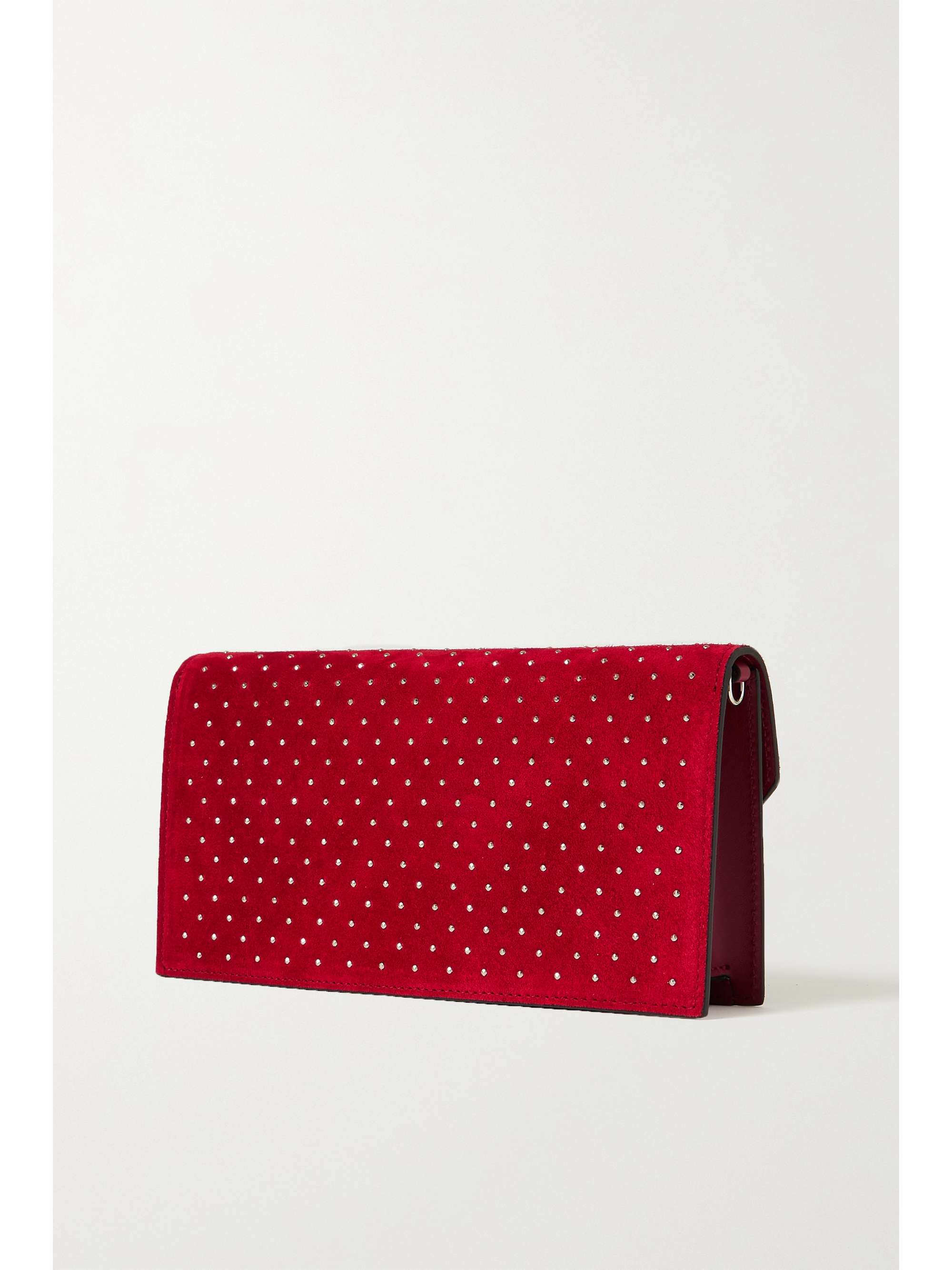 CHRISTIAN LOUBOUTIN Loubi54 studded suede clutch