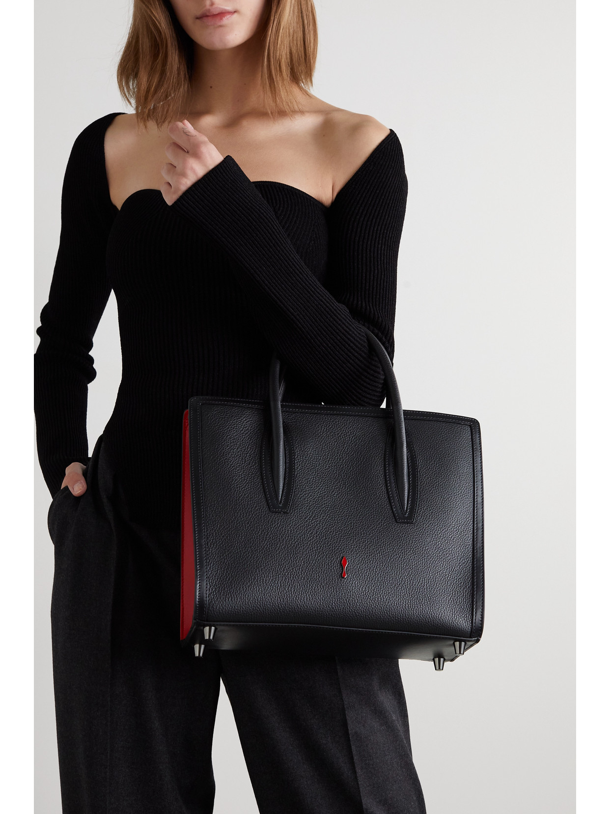 があります Christian Louboutin パロマ ラージ ルブタン バッグ Rh4ED