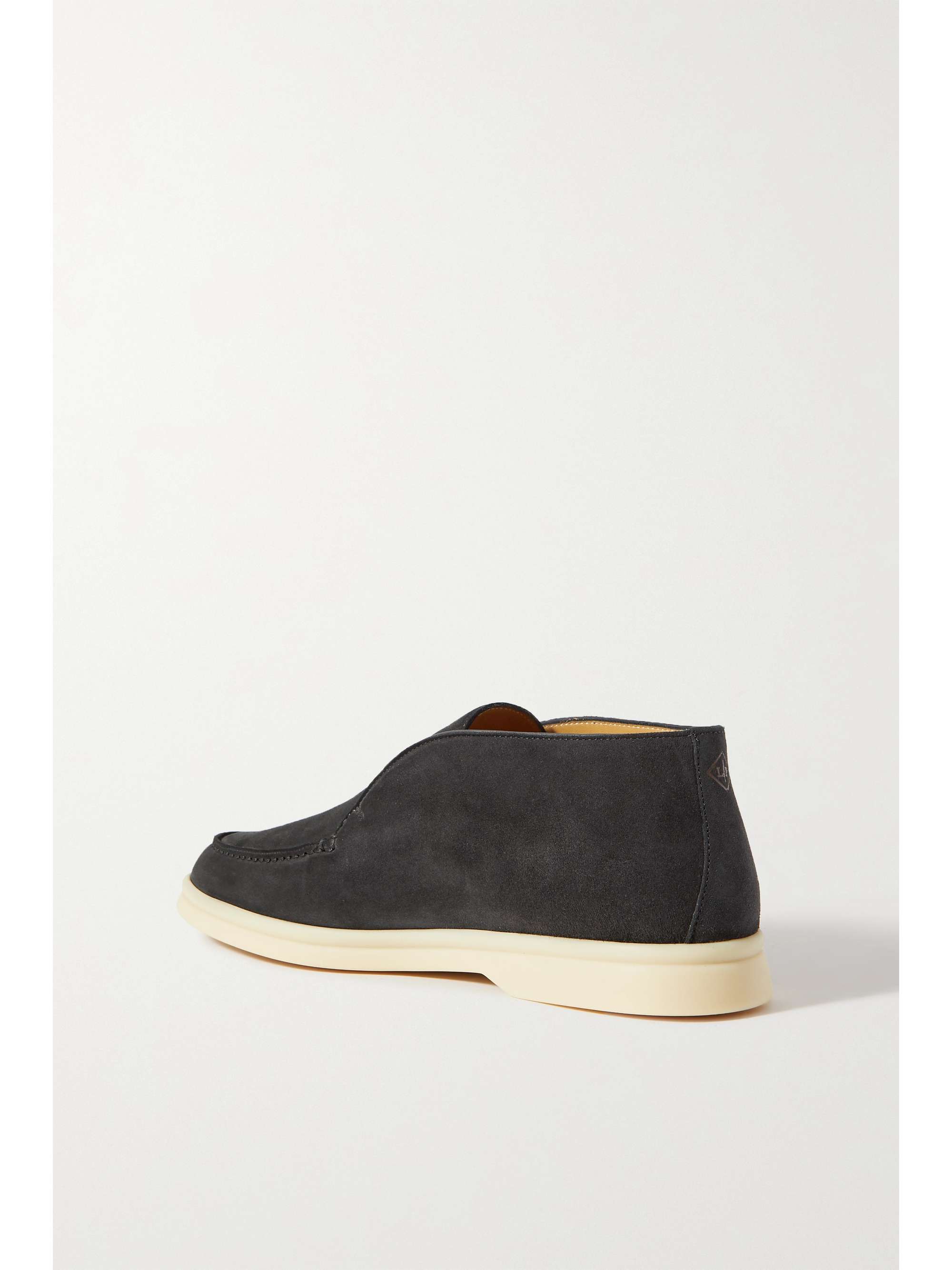 LORO PIANA Open Walk Loafers aus Veloursleder
