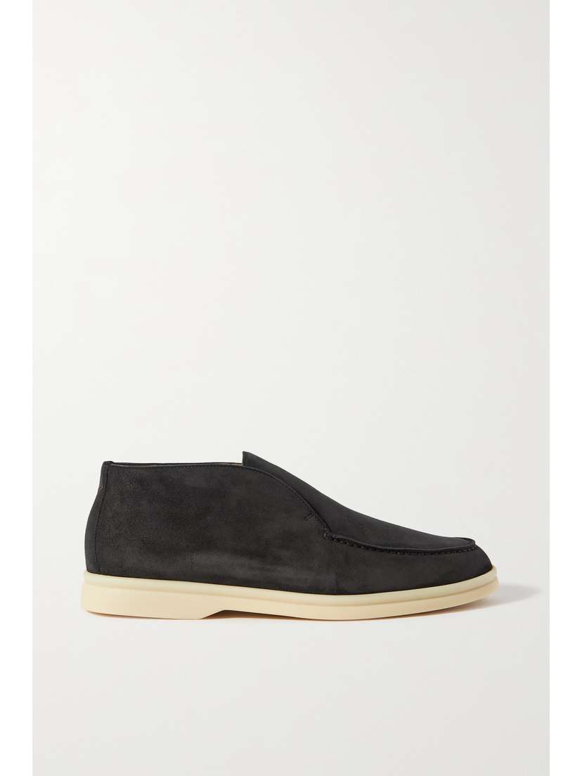 Loro Piana Open Walk Suede Loafers