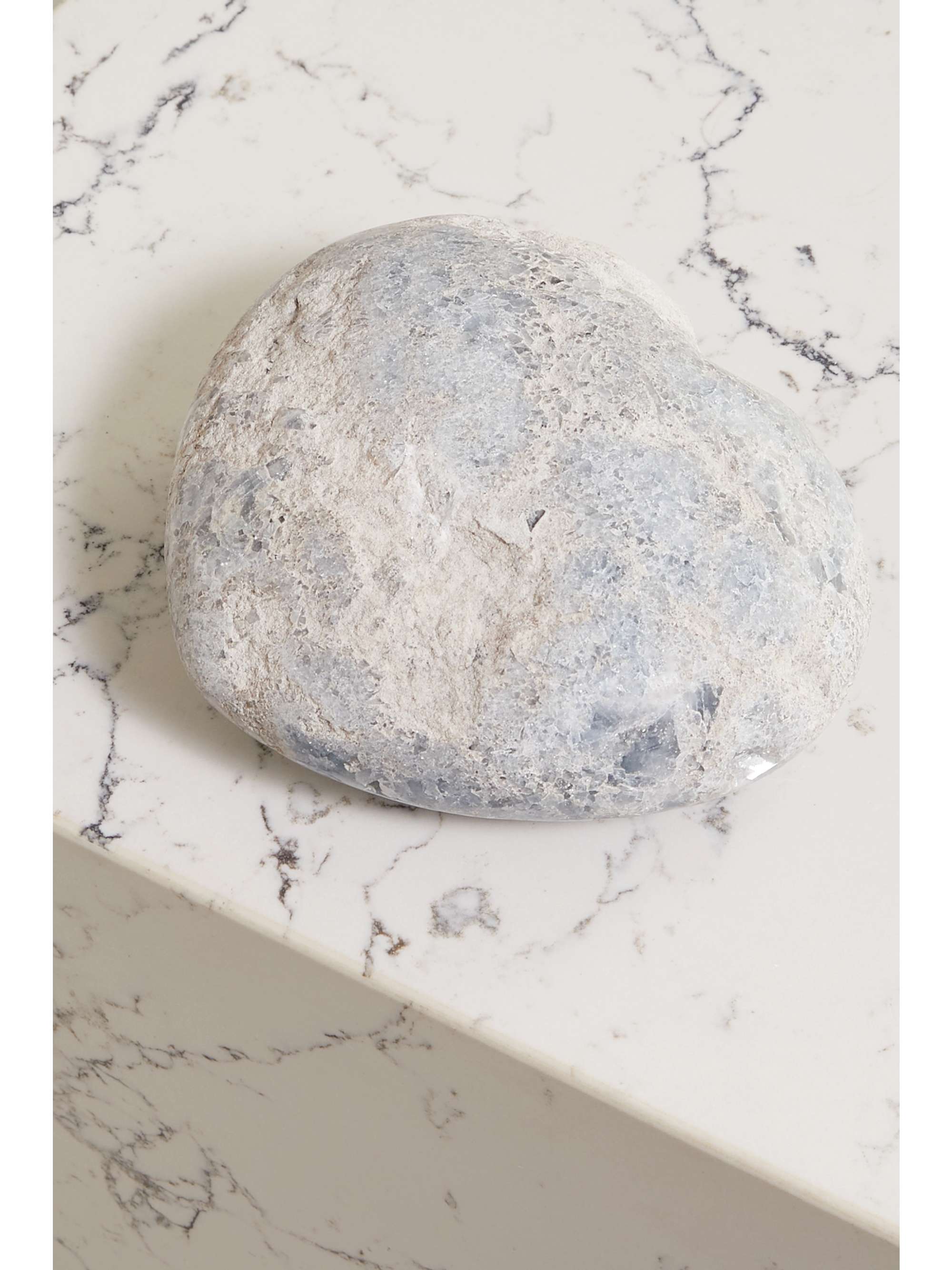 JIA JIA Large celestine geode heart