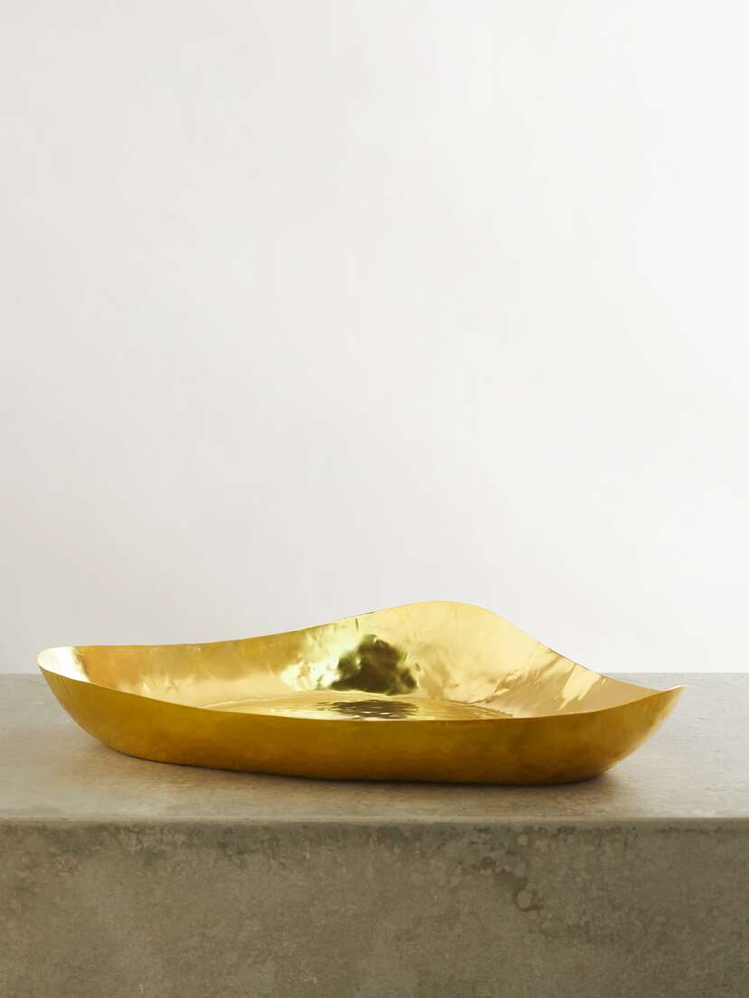 Tom Dixon Bash Hammered-brass Tray