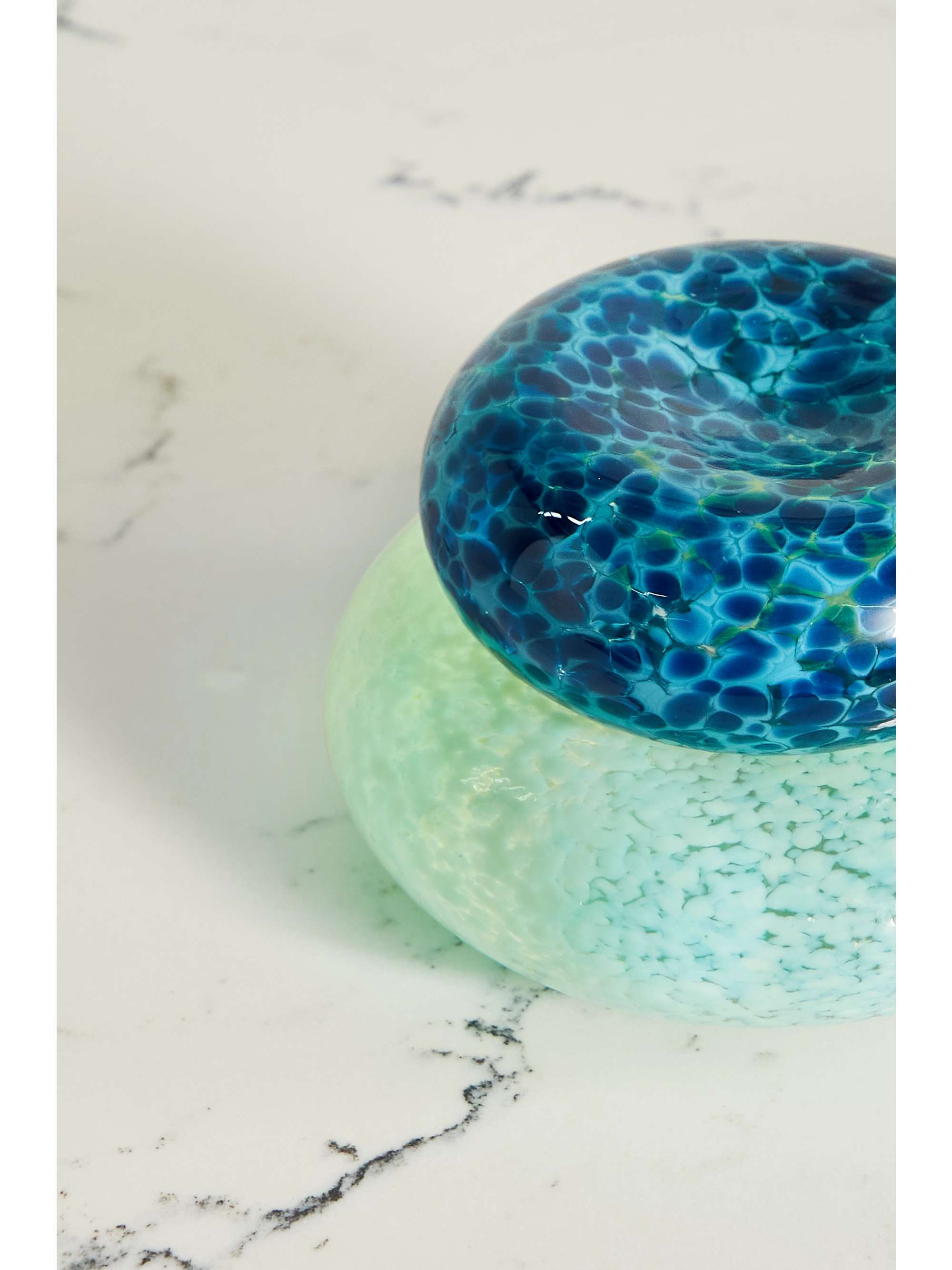 VANDEROHE CURIO + NET SUSTAIN Pebble Stack set of two glass dishes