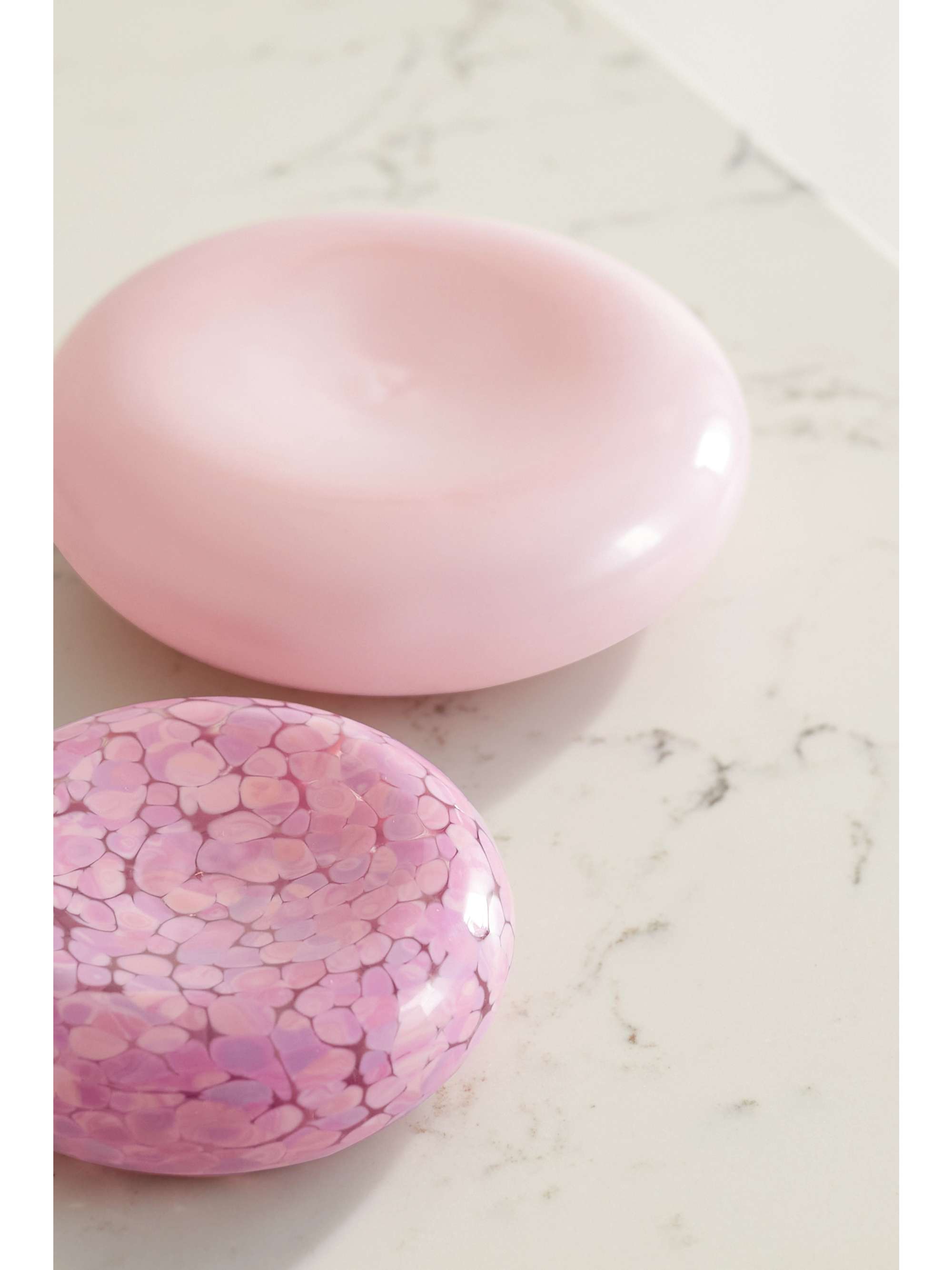 VANDEROHE CURIO + NET SUSTAIN Pebble Stack set of two glass dishes