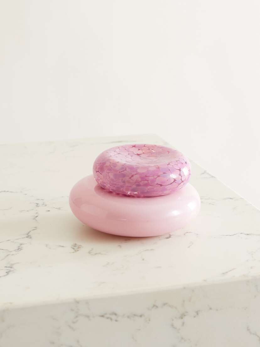 VANDEROHE CURIO + Net Sustain Pebble Stack Set Of Two Glass Dishes