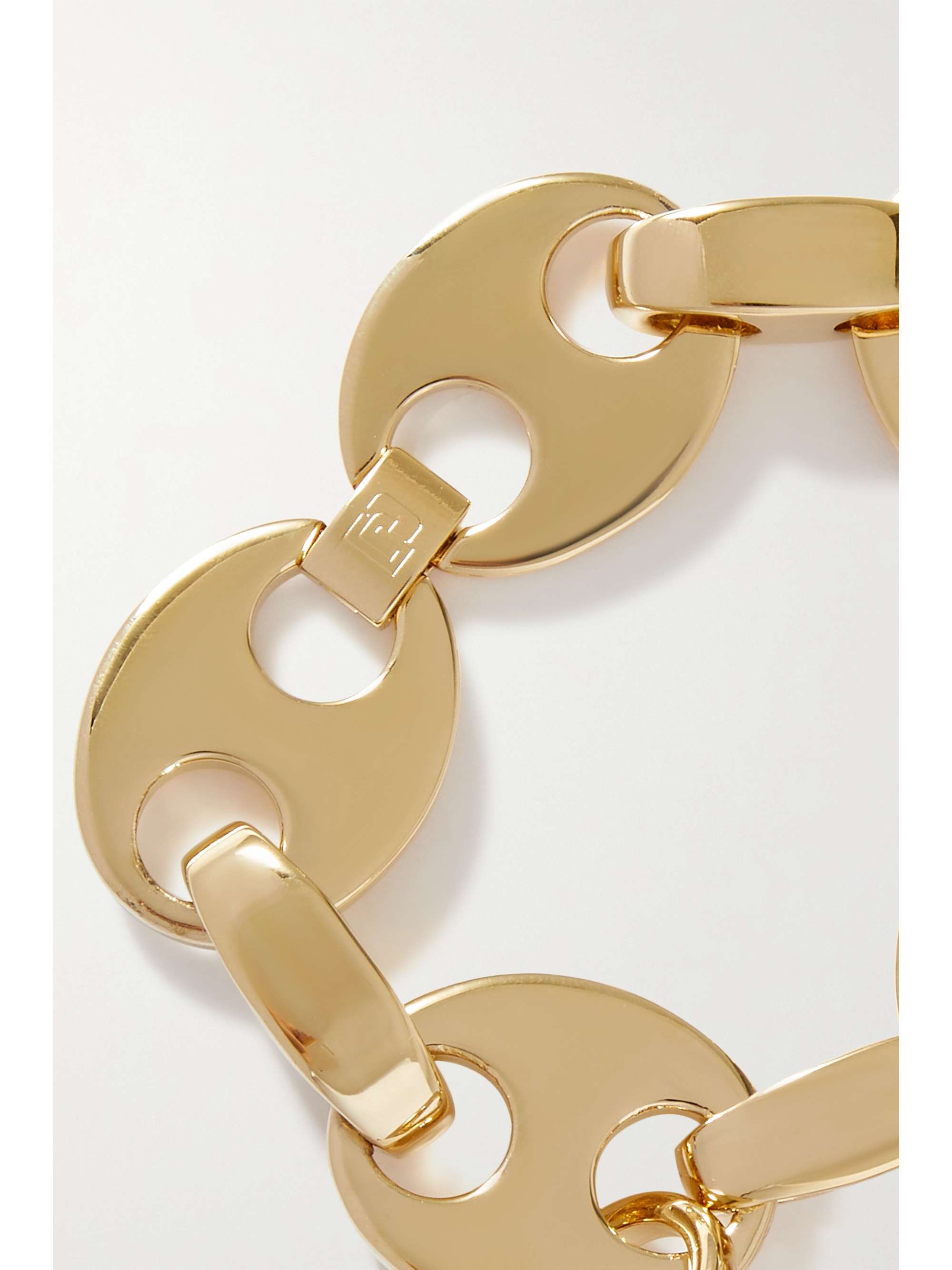 RABANNE Eight gold-tone metal bracelet