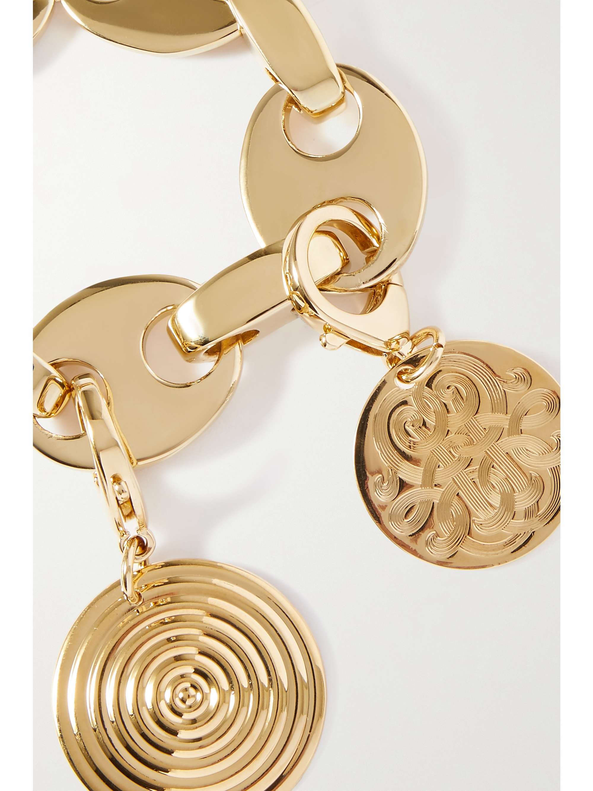 RABANNE Eight gold-tone metal bracelet