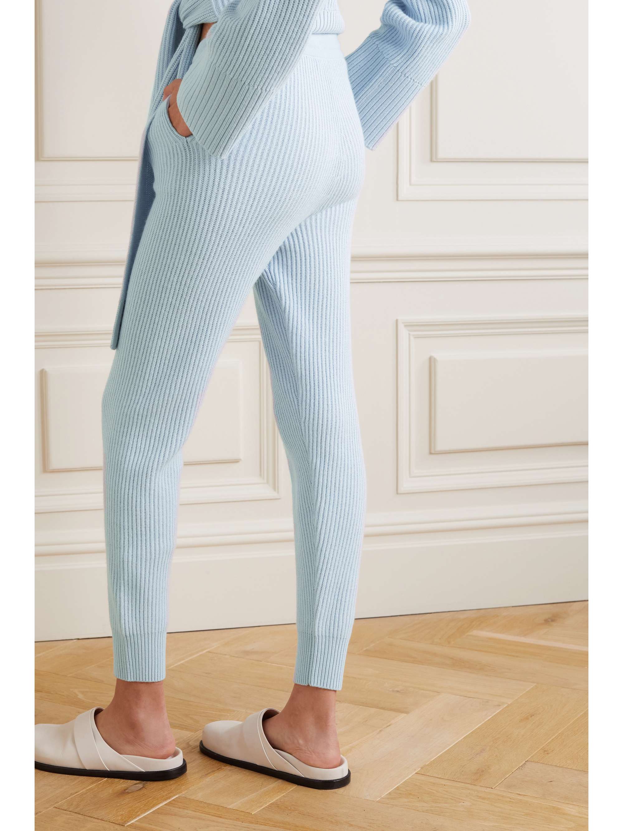 ribbed track pants