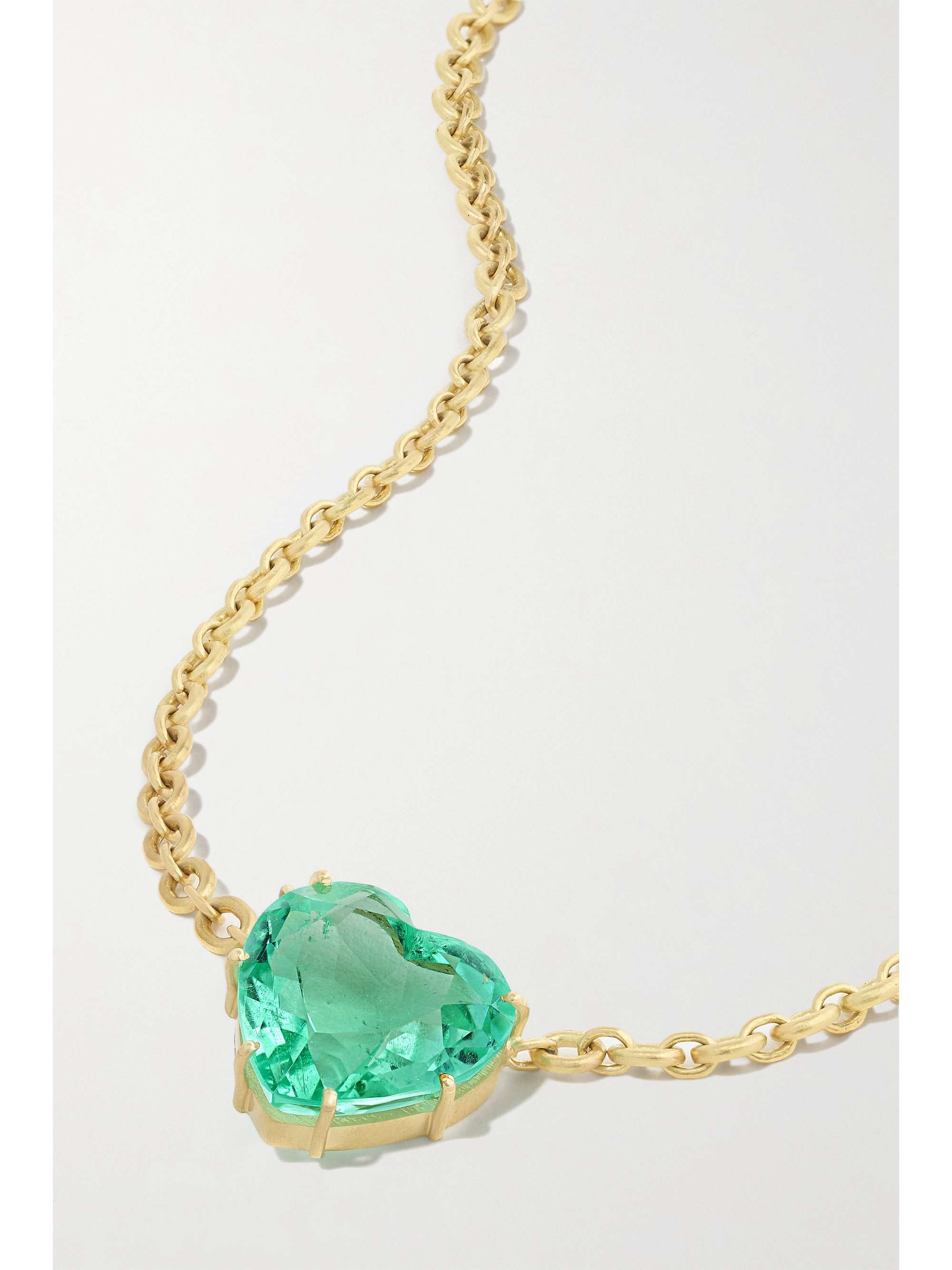 IRENE NEUWIRTH Love Kette aus 18 Karat Gold mit Smaragd