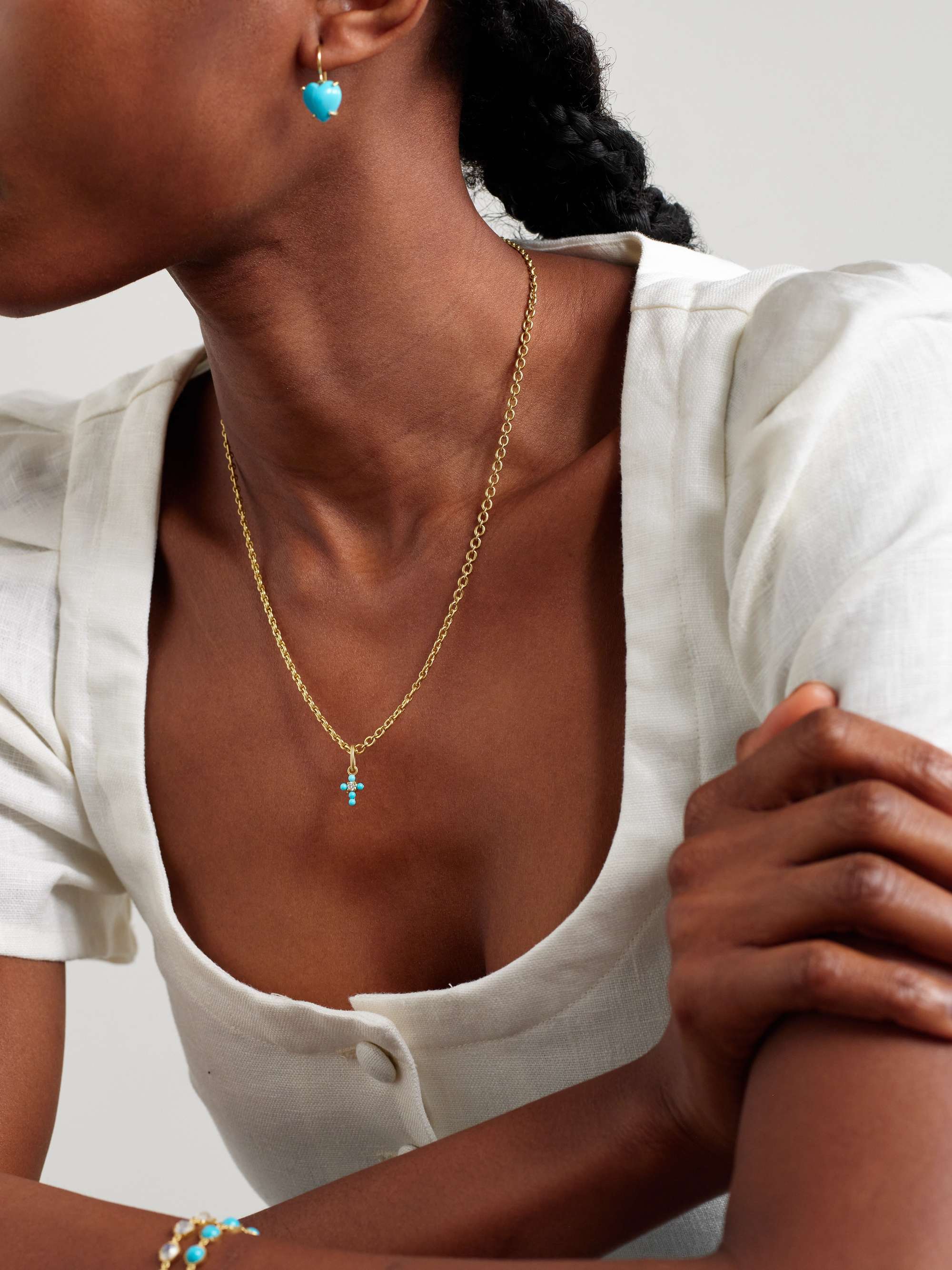 IRENE NEUWIRTH Classic 18-karat gold necklace