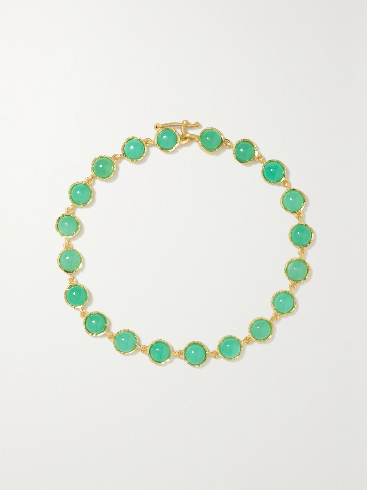 Irene Neuwirth Classic 18-karat Gold Chrysoprase Bracelet - One size