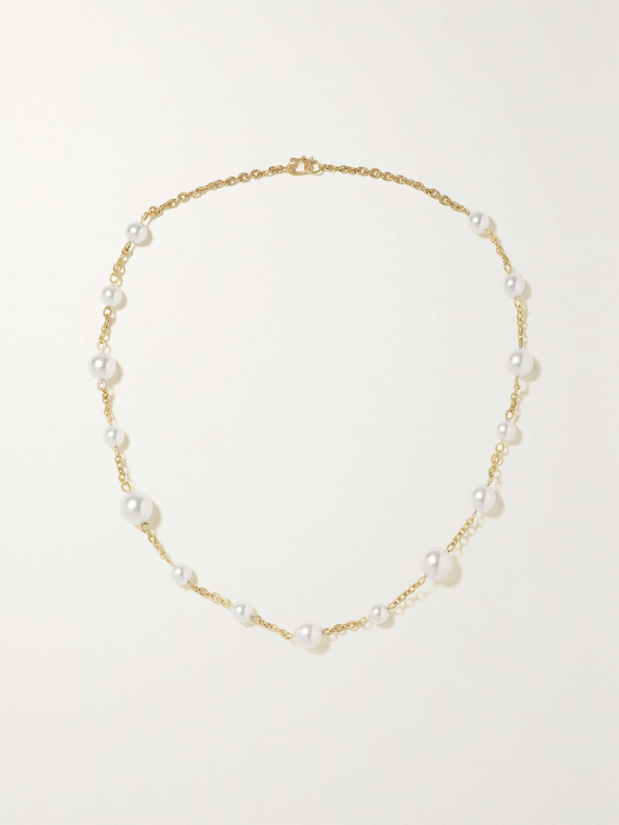 IRENE NEUWIRTH Gumball 18-karat gold pearl necklace | NET-A-PORTER