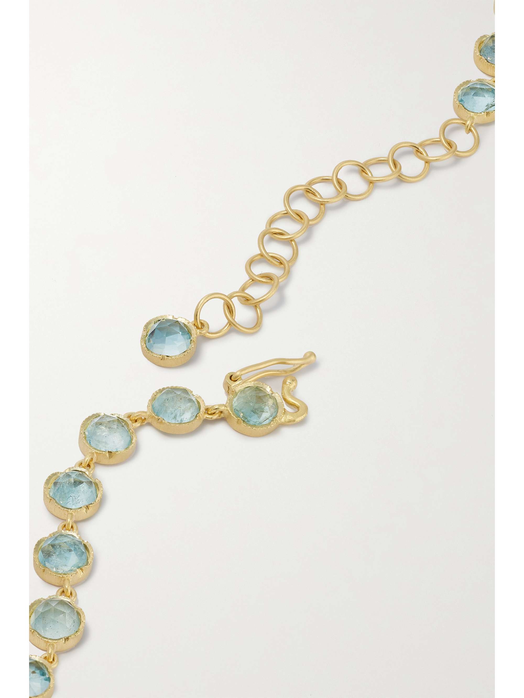 IRENE NEUWIRTH Kette aus 18 Karat Gold mit Aquamarinen