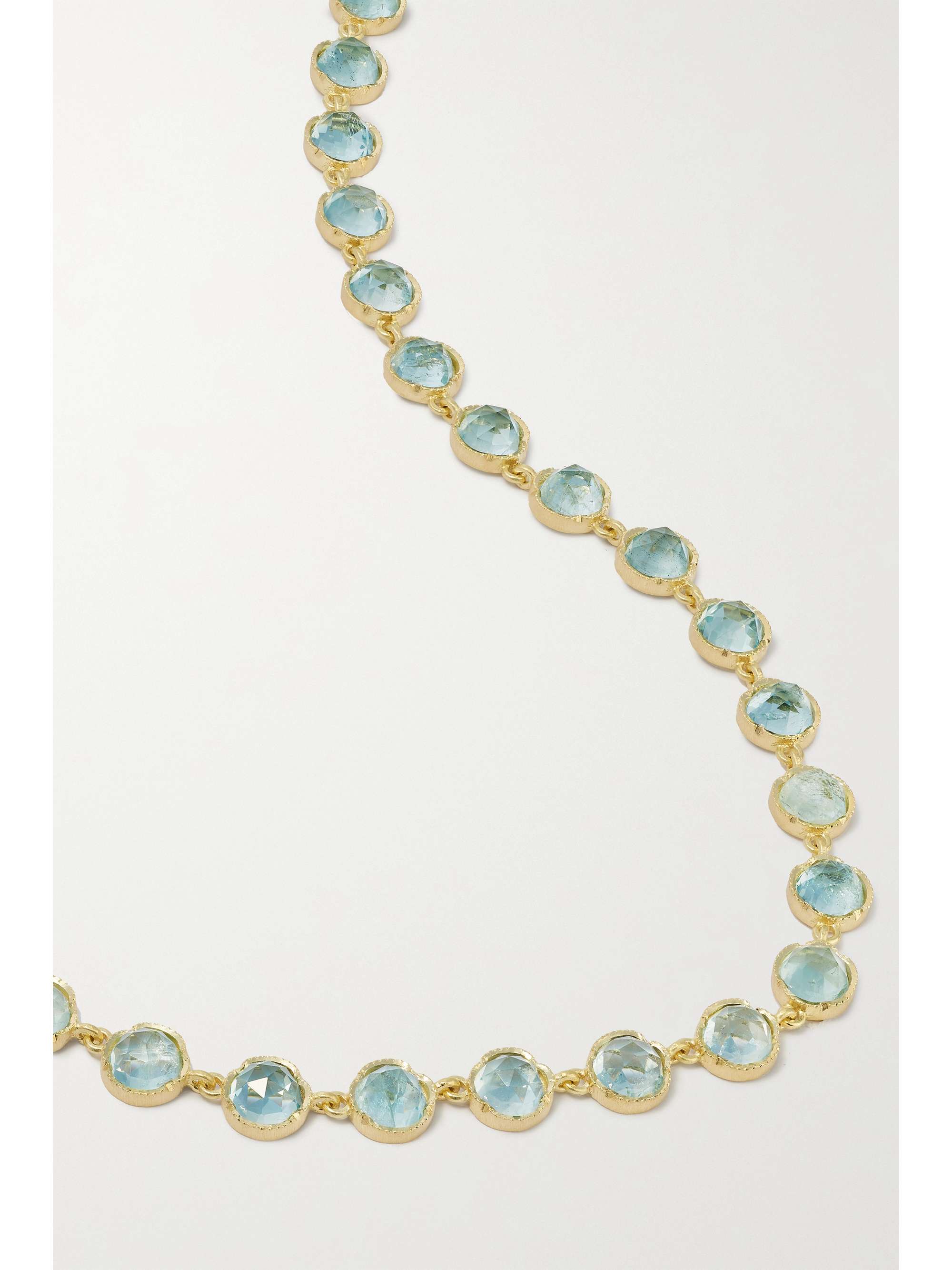 IRENE NEUWIRTH Kette aus 18 Karat Gold mit Aquamarinen