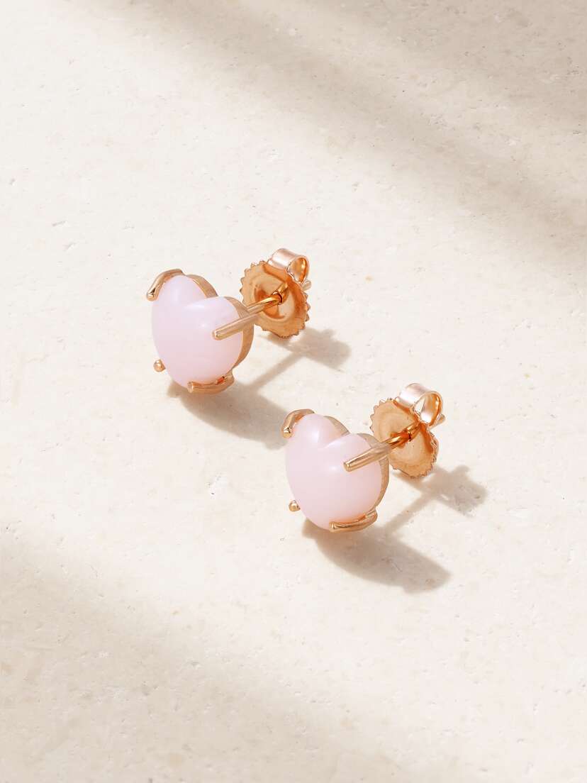 Irene Neuwirth Love 18-karat Rose Gold Opal Earrings