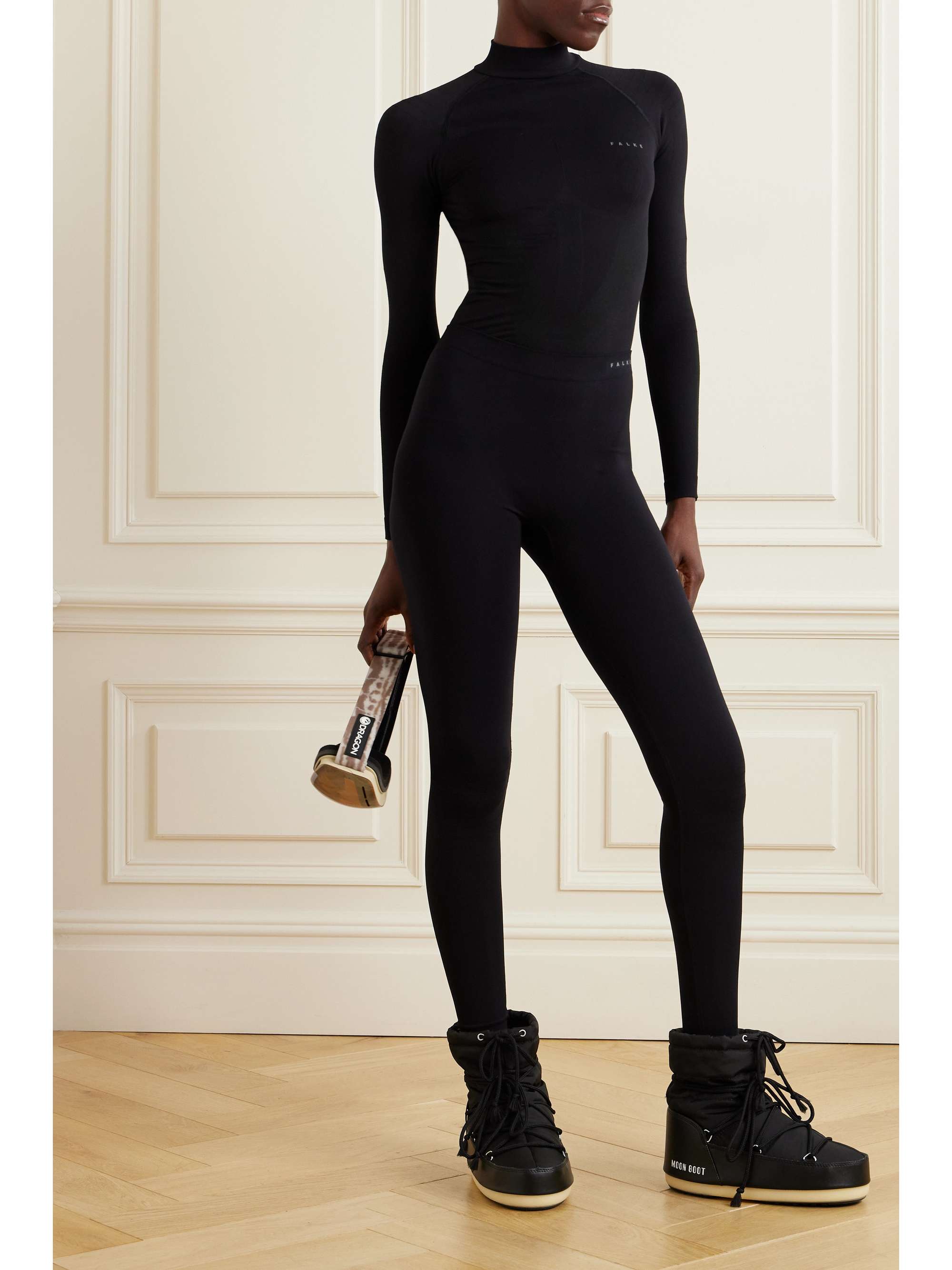 FALKE ERGONOMIC SPORT SYSTEM Stretch-knit leggings
