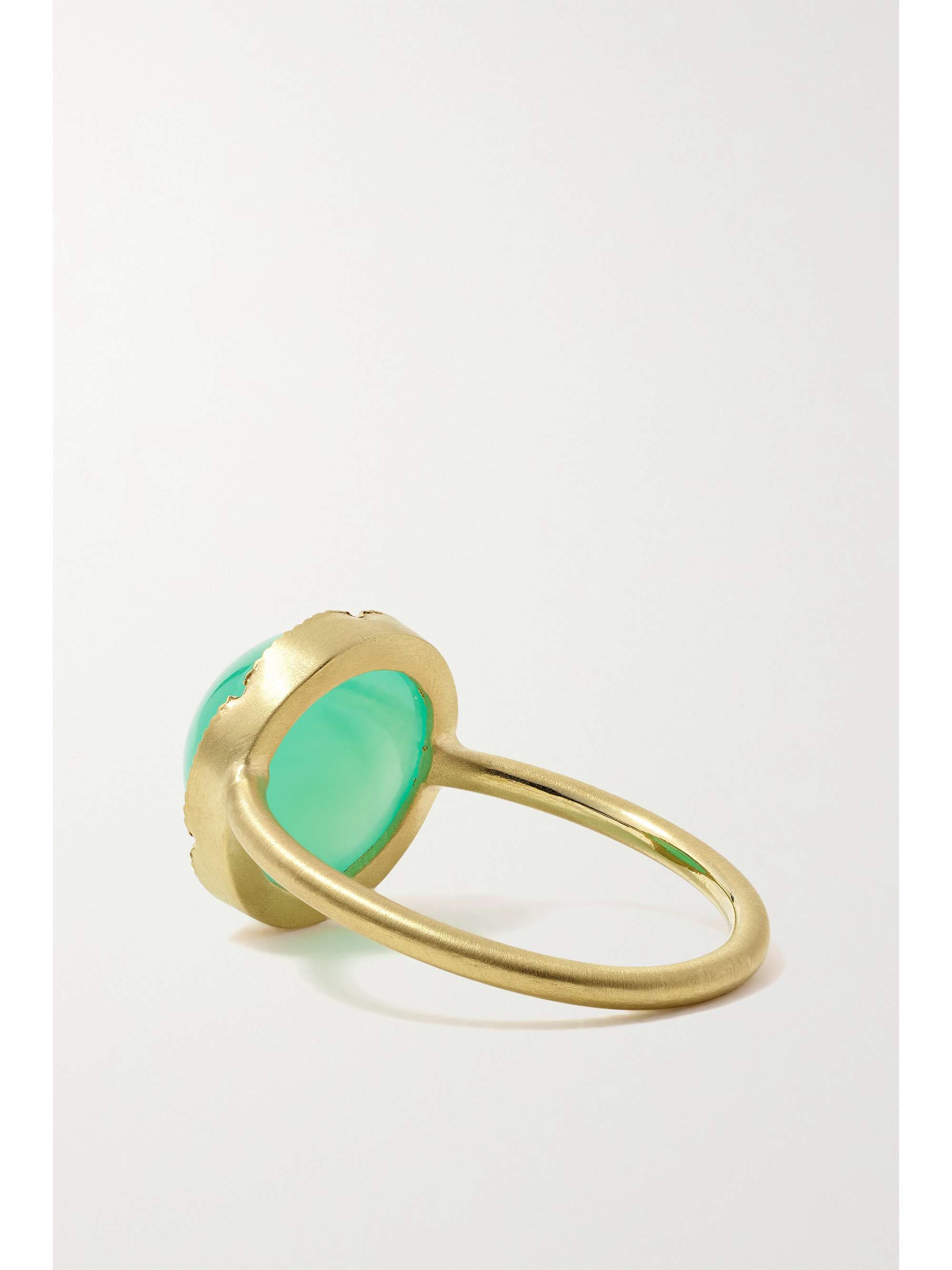 IRENE NEUWIRTH Classic 18karat gold chrysoprase ring NETAPORTER