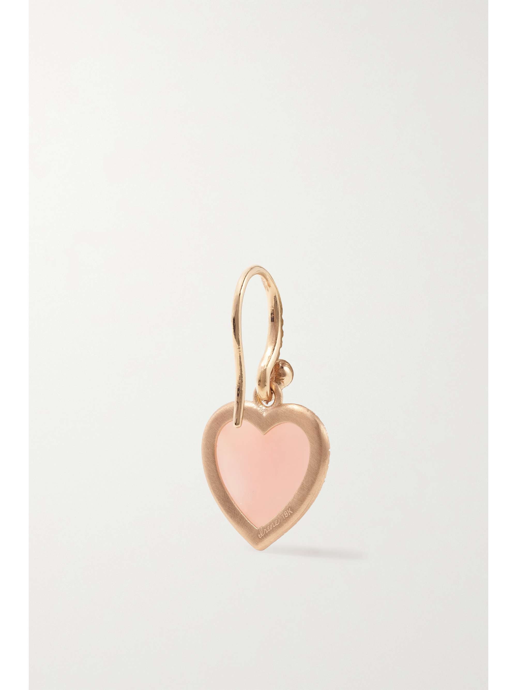 IRENE NEUWIRTH Love 18-karat rose gold, opal and diamond earrings