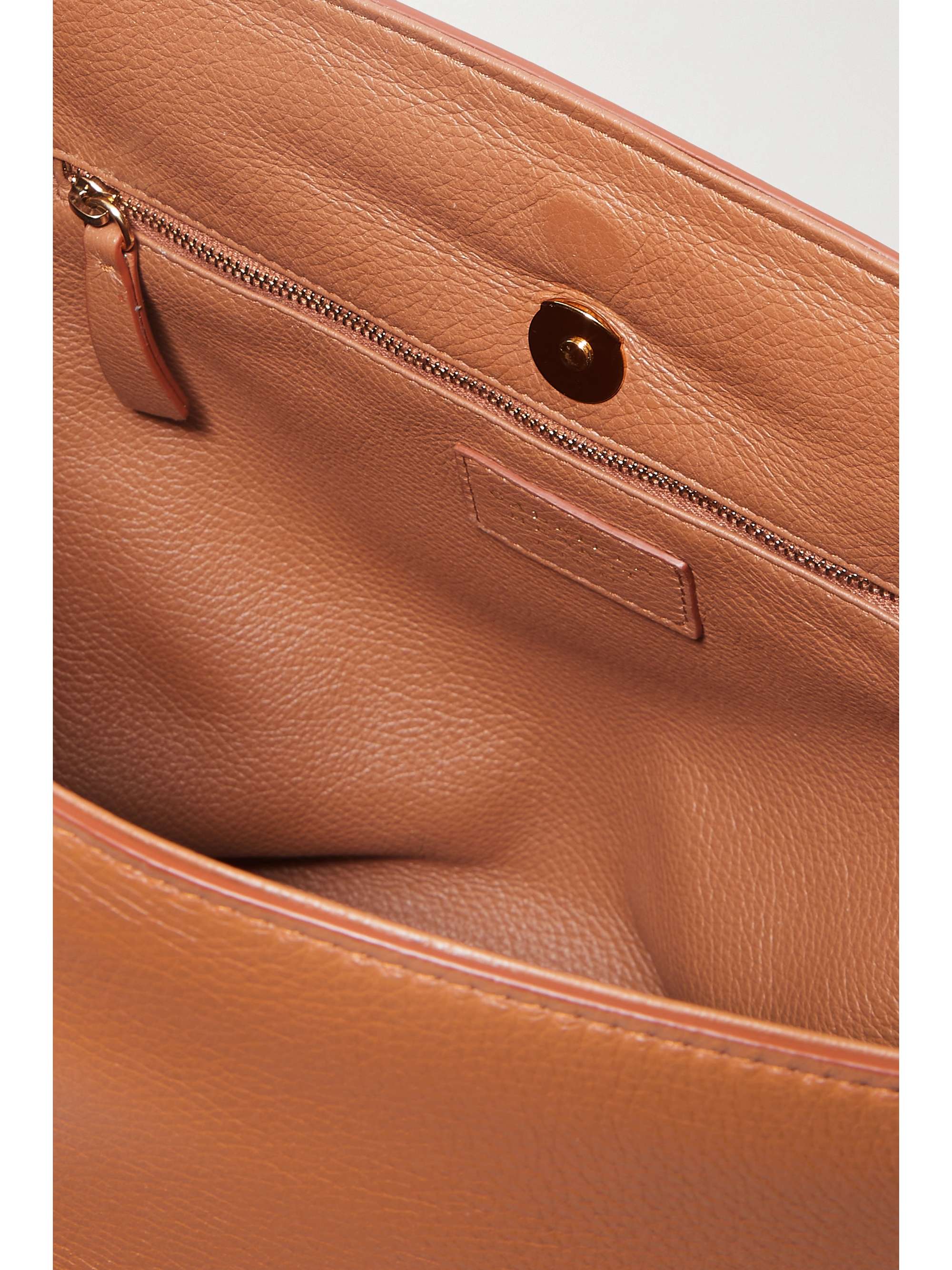 GABRIELA HEARST Phoebe A textured-leather clutch