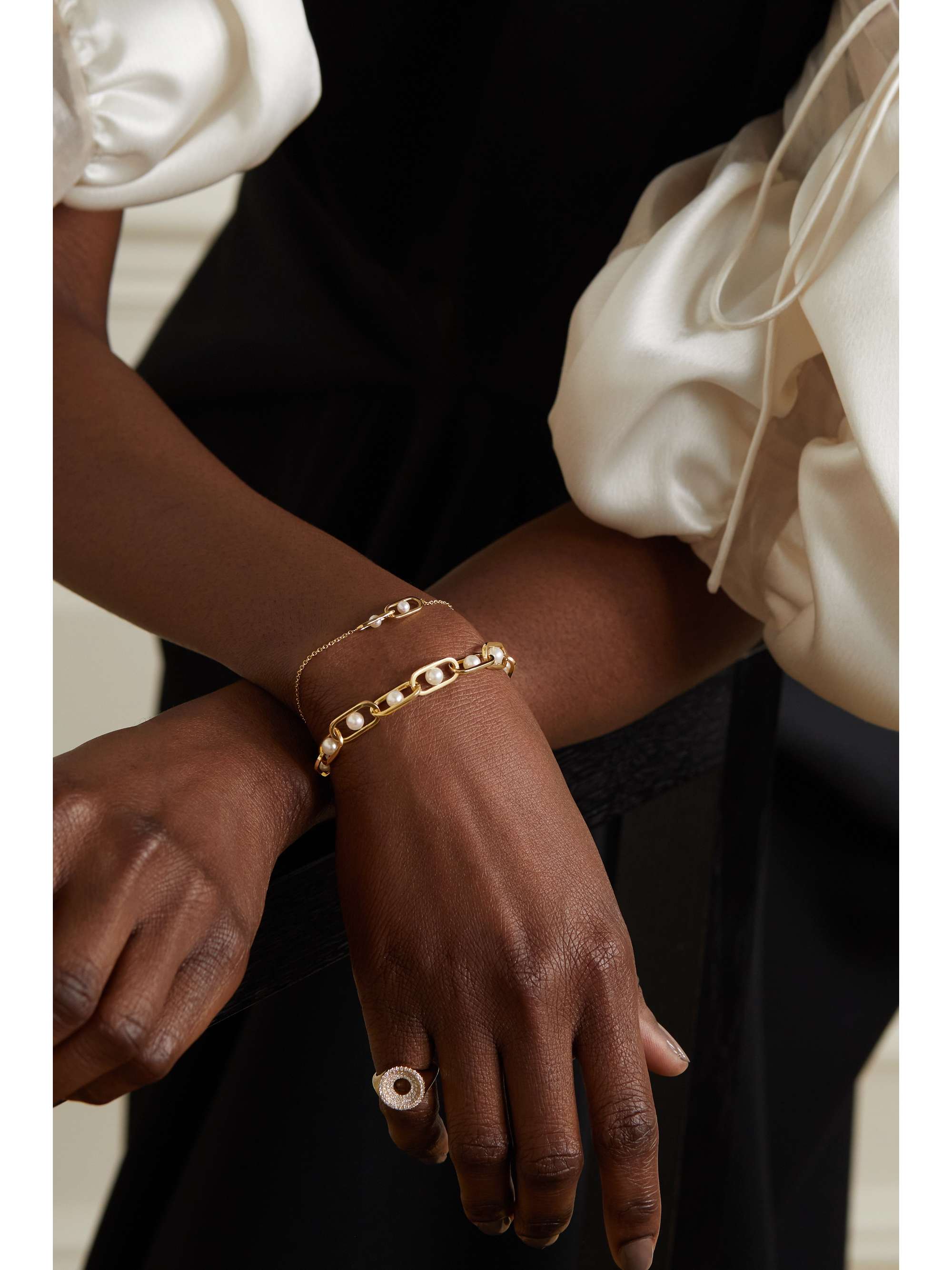 STATE PROPERTY Allegory Major 18-karat gold pearl bracelet