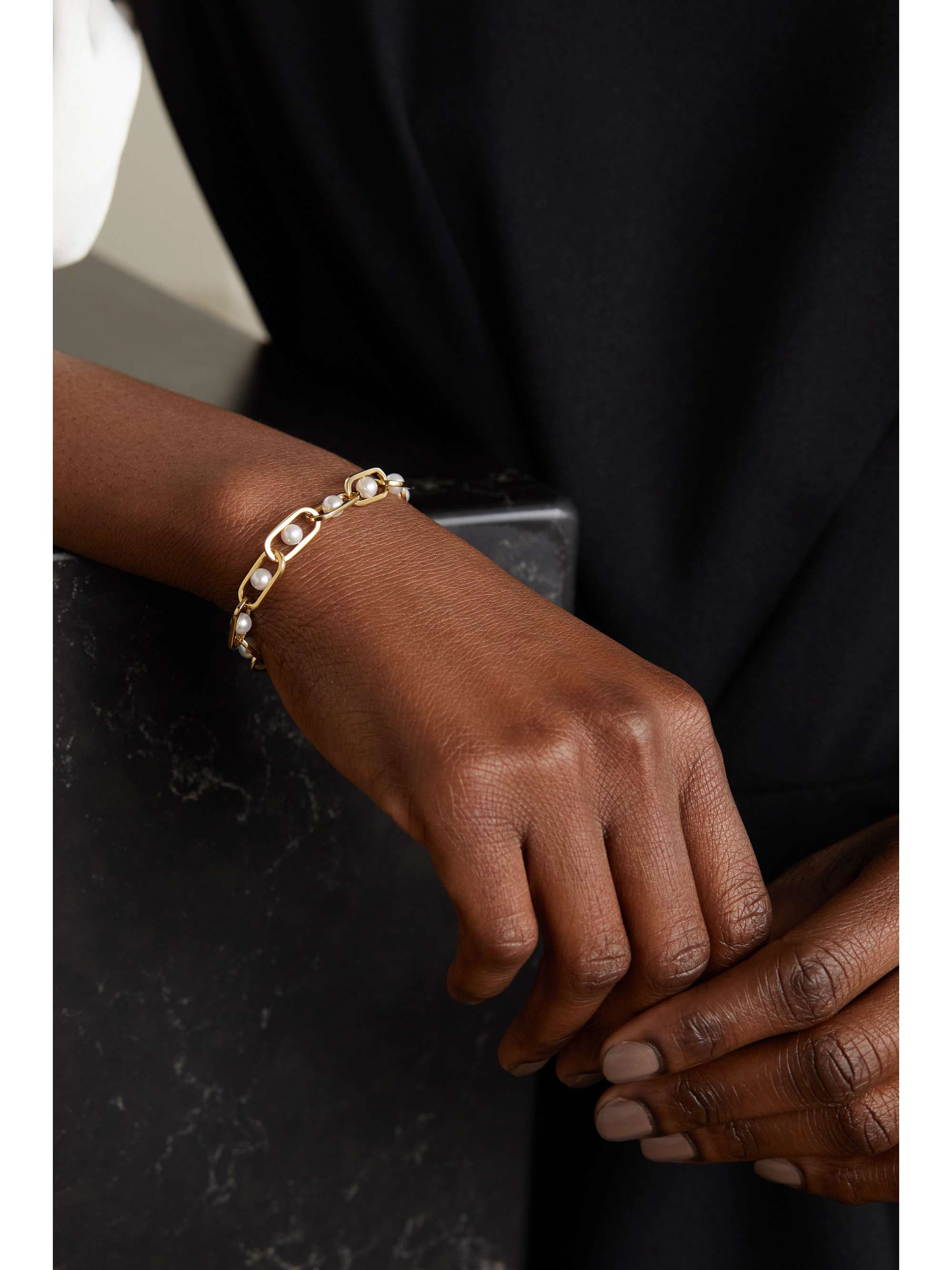 STATE PROPERTY Allegory Major 18-karat gold pearl bracelet