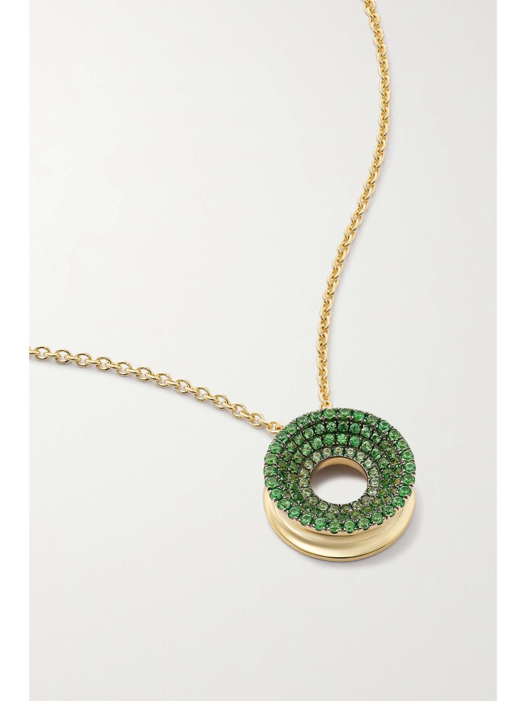 Drew 18-karat gold tsavorite necklace 