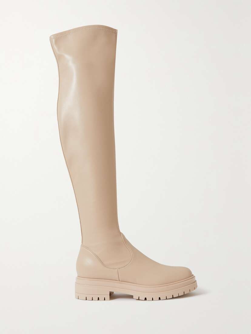 Gianvito Rossi Marsden 20 Faux Leather Over-the-knee Boots