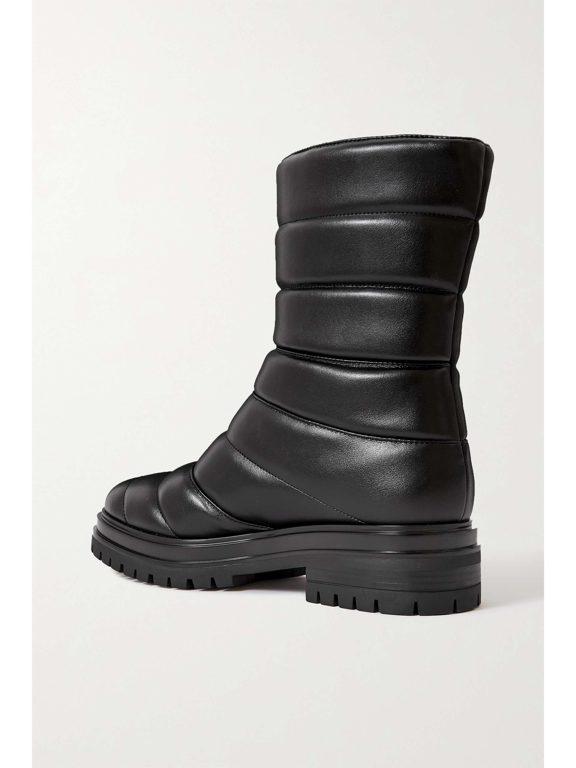 GIANVITO ROSSI Quilted faux leather ankle boots