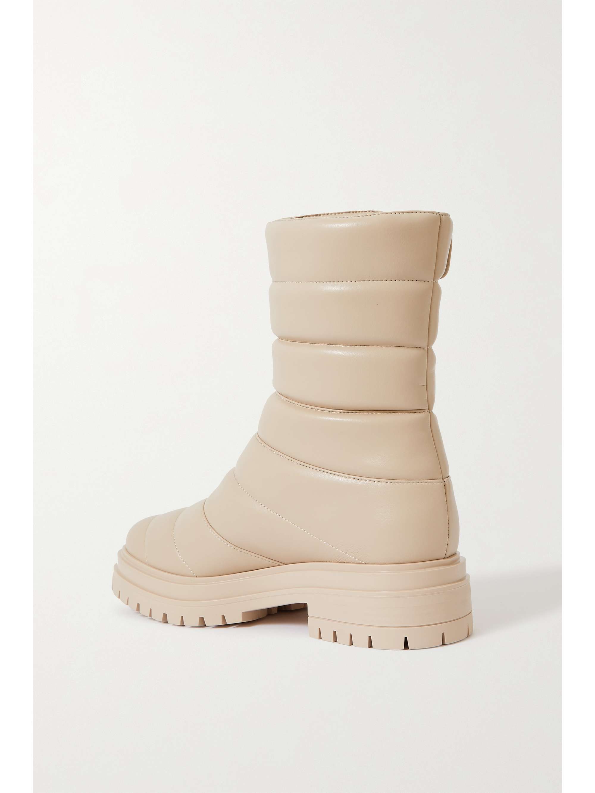 GIANVITO ROSSI Quilted faux leather ankle boots