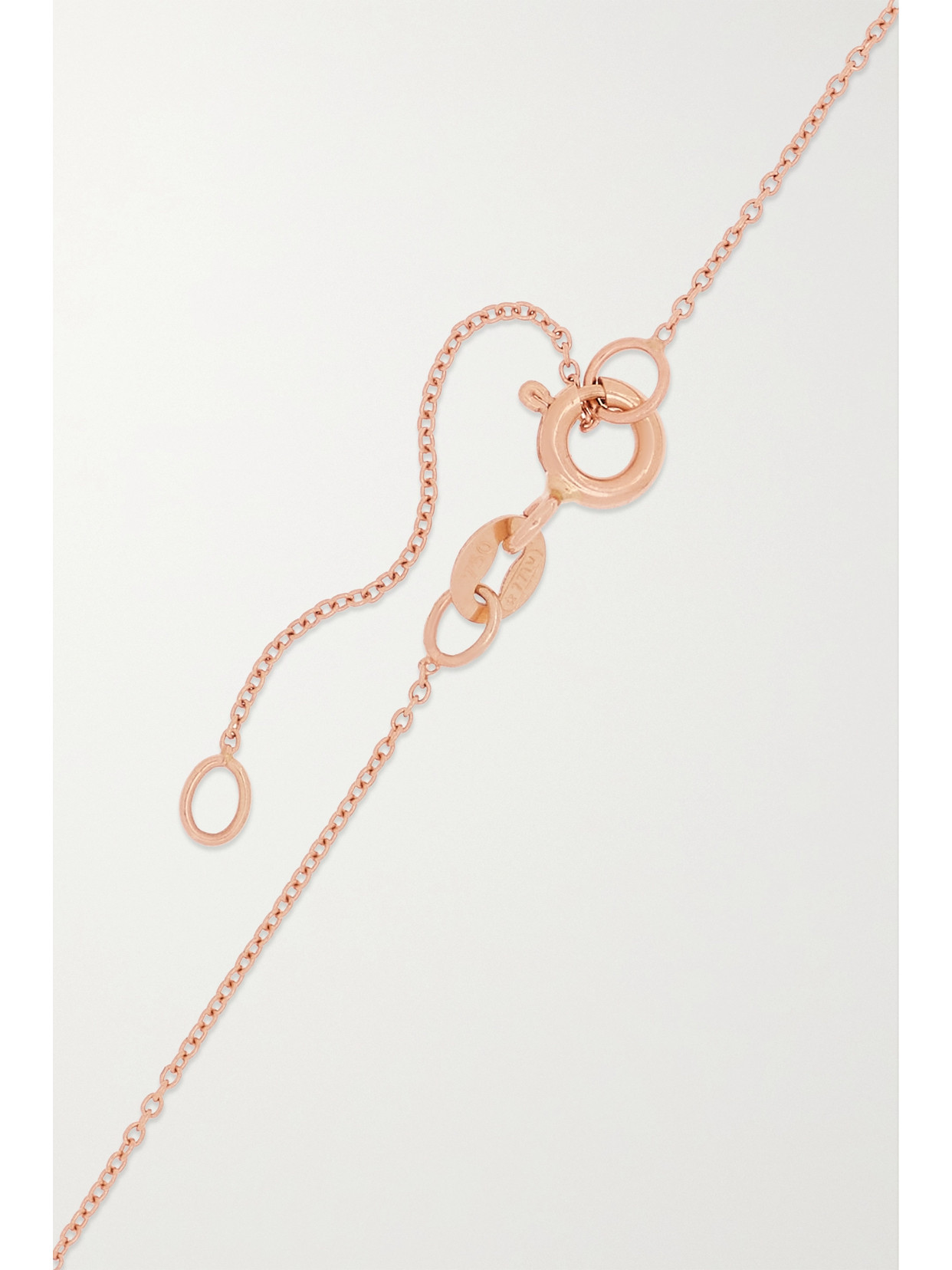 Shop Diane Kordas Hope 18-karat Rose Gold, Sapphire And Diamond Necklace