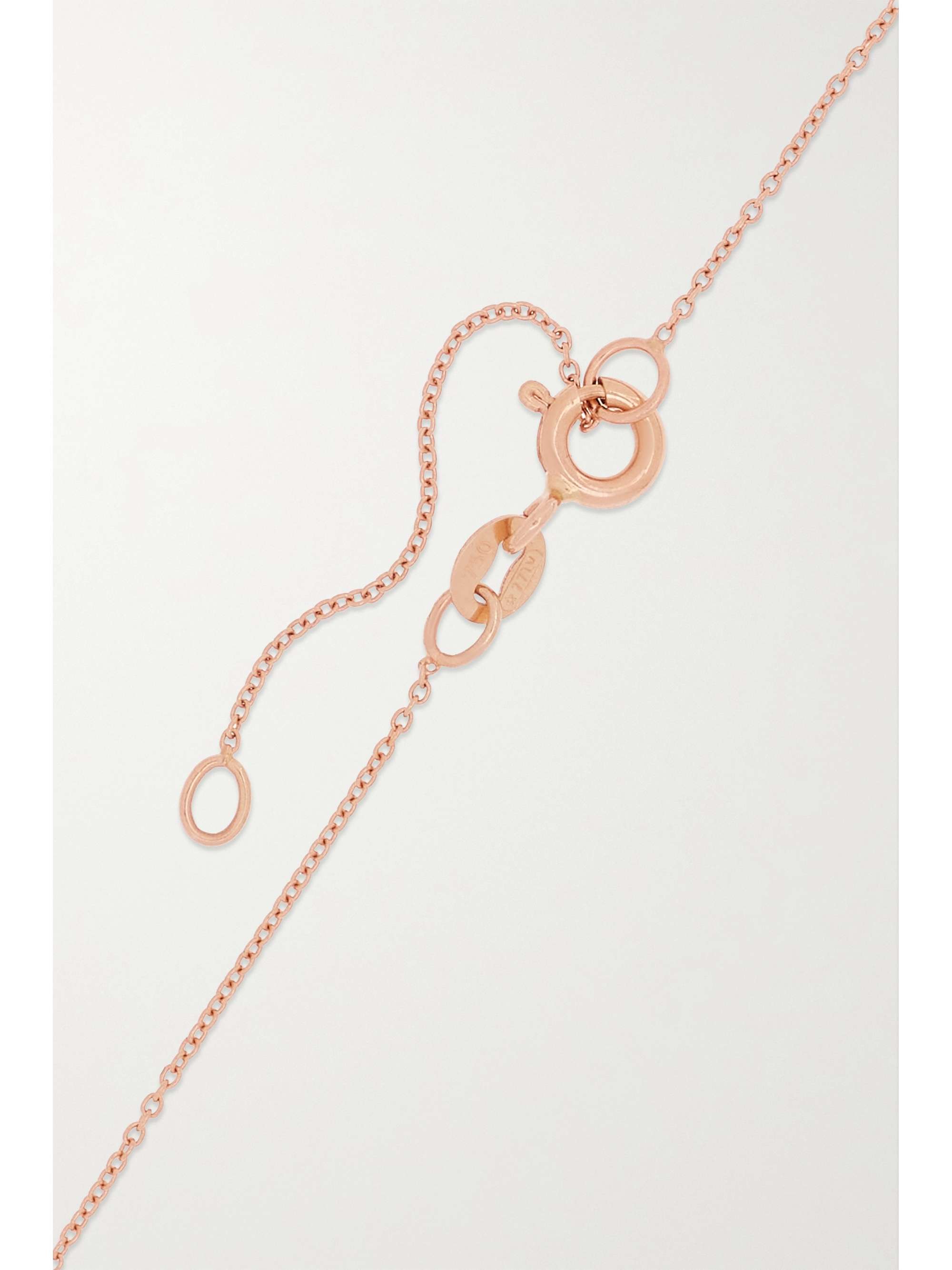 DIANE KORDAS Hope 18-karat rose gold, sapphire and diamond necklace