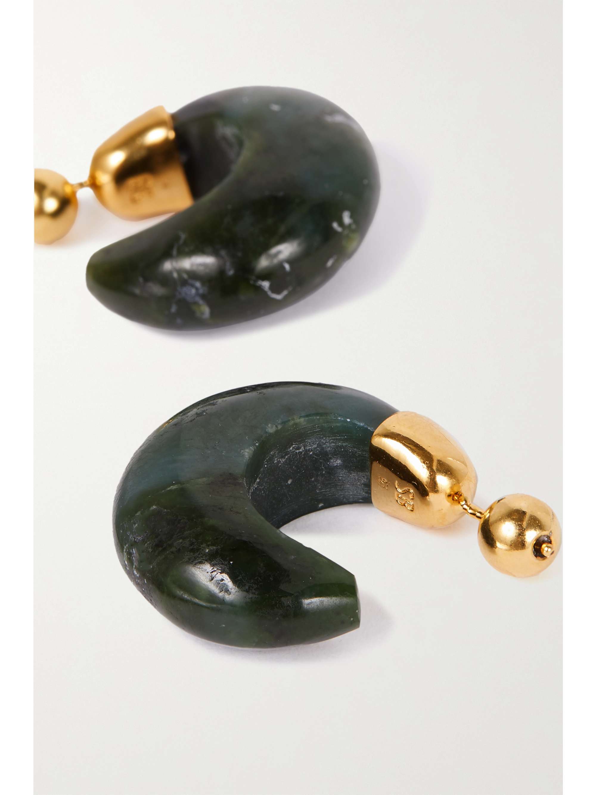 SOPHIE BUHAI 镀金纯银玉石耳环