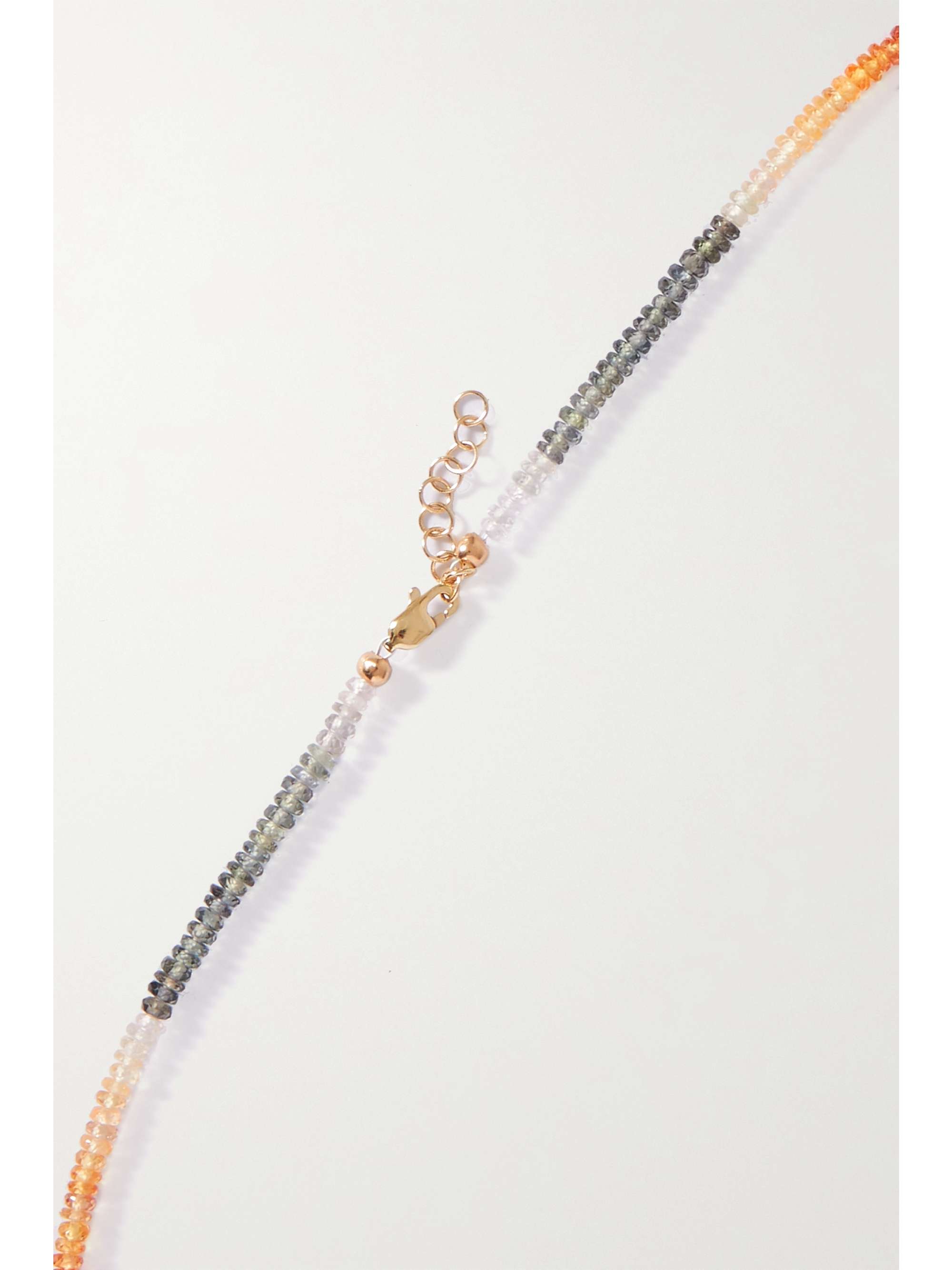 ROXANNE FIRST Ciao gold, sapphire and mother-of-pearl necklace