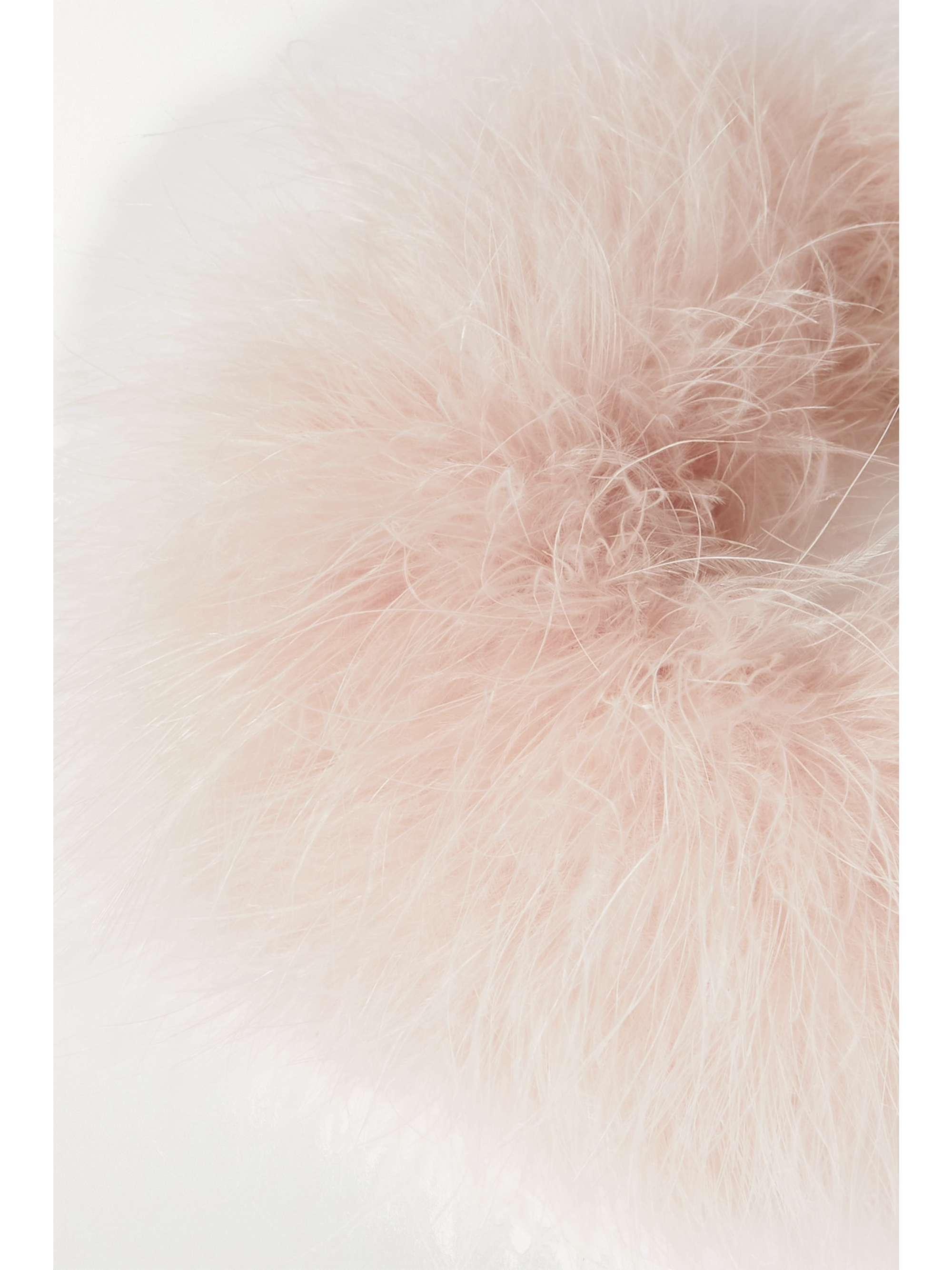 DRIES VAN NOTEN Silver-tone and feather necklace