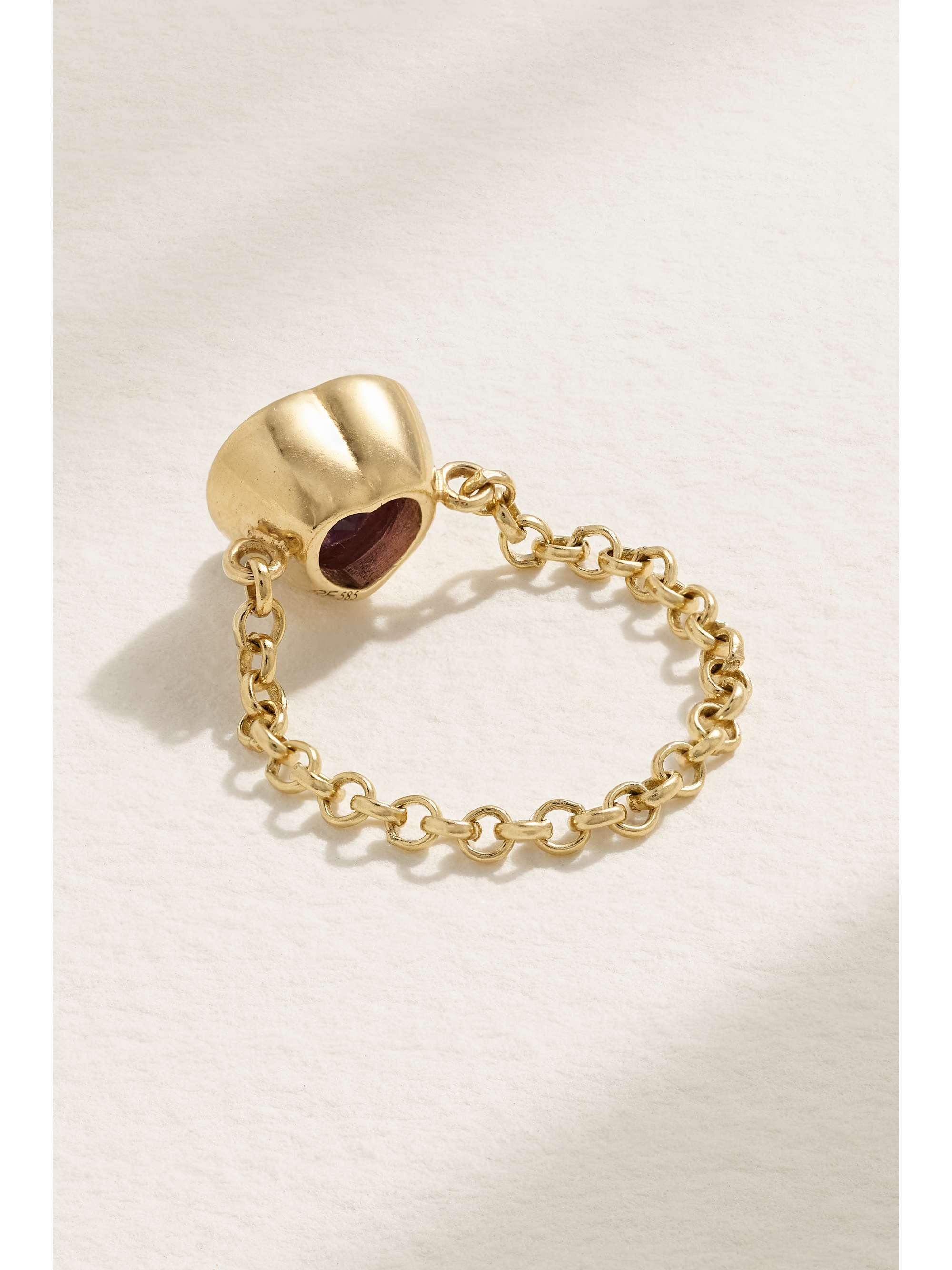 ROXANNE FIRST 14-karat gold amethyst ring