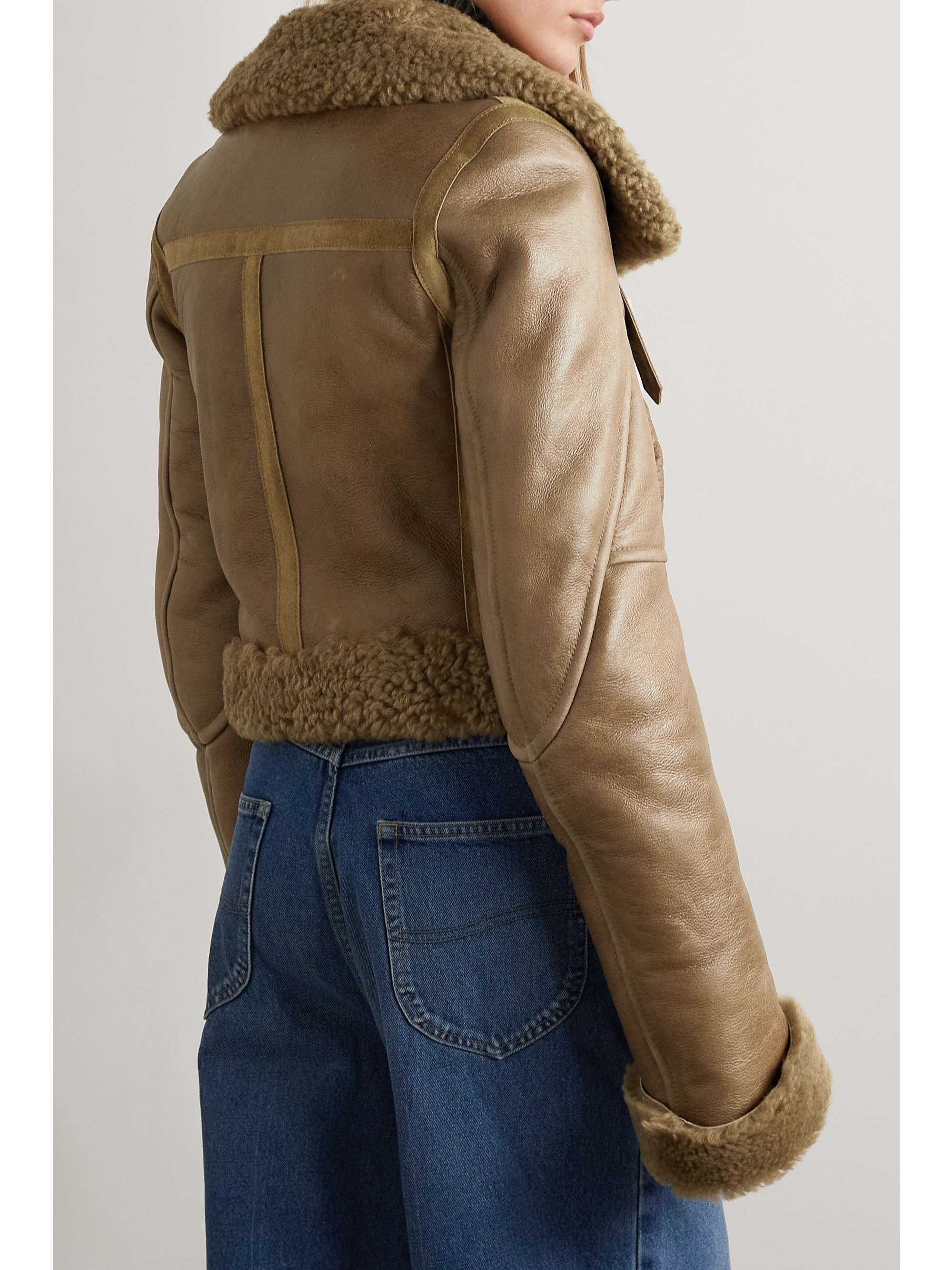 shearling jacket suede