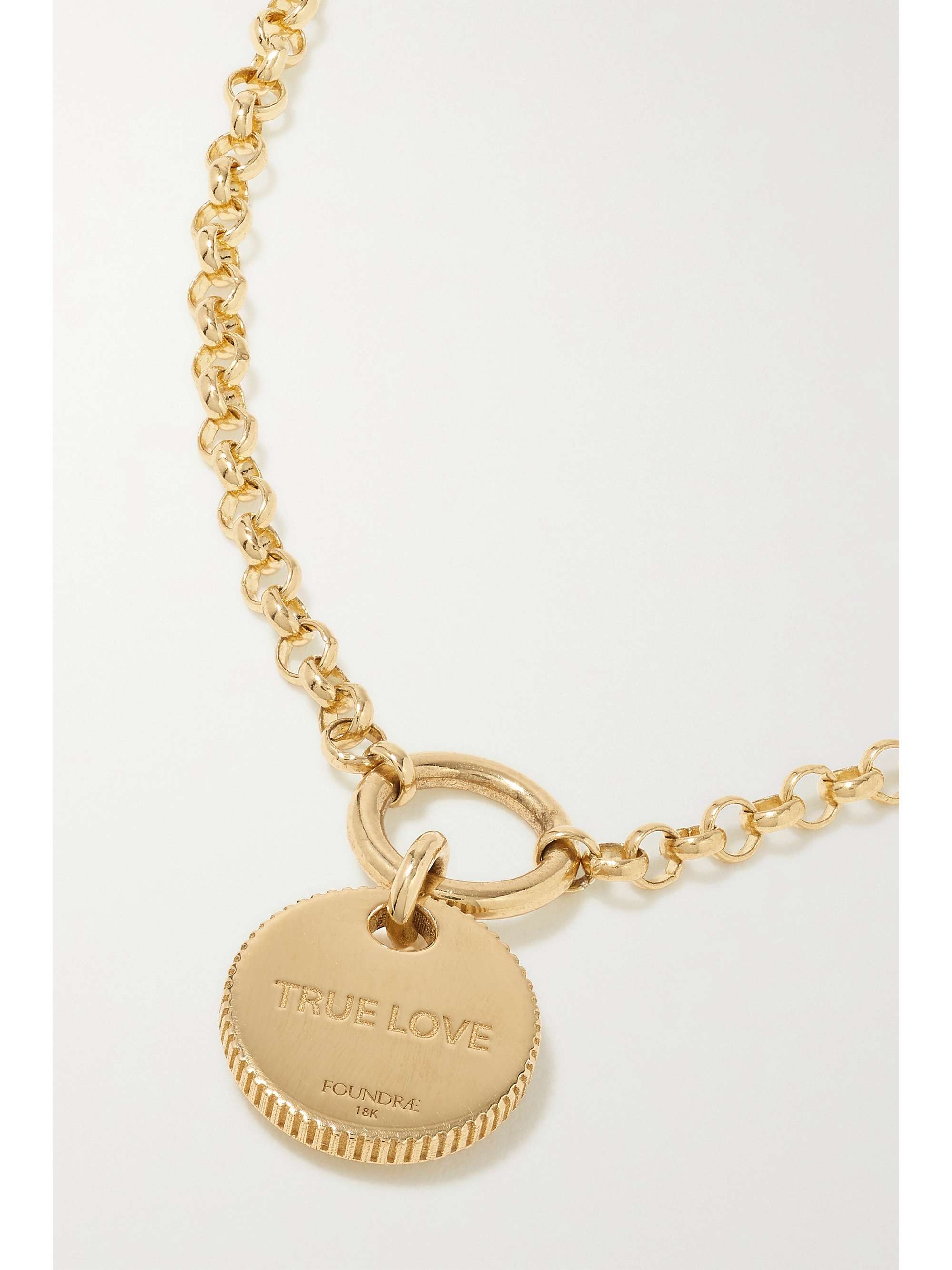 FOUNDRAE True Love 18-karat gold diamond necklace