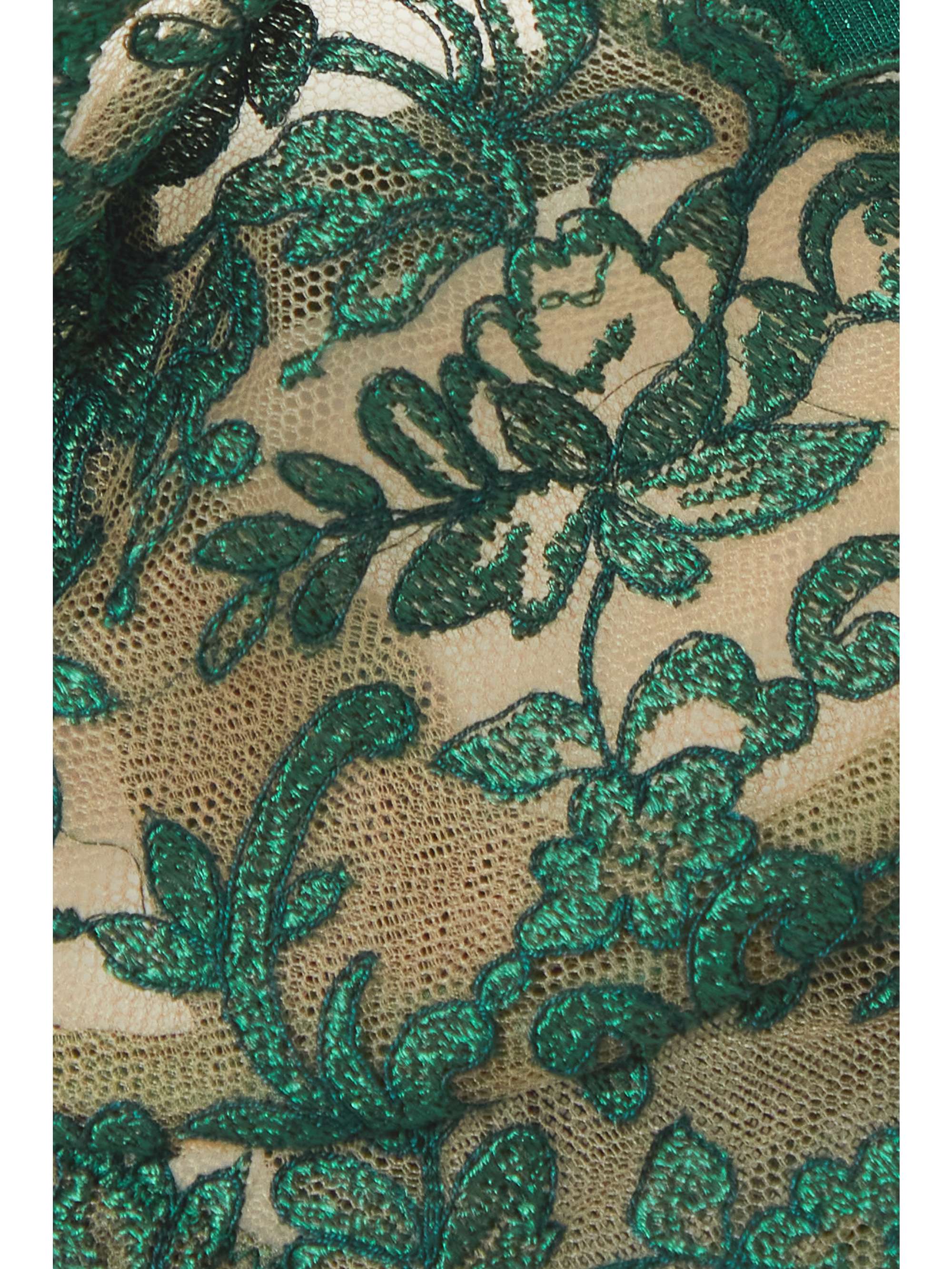 I.D. SARRIERI Royal Jewel embroidered tulle underwired balconette bra