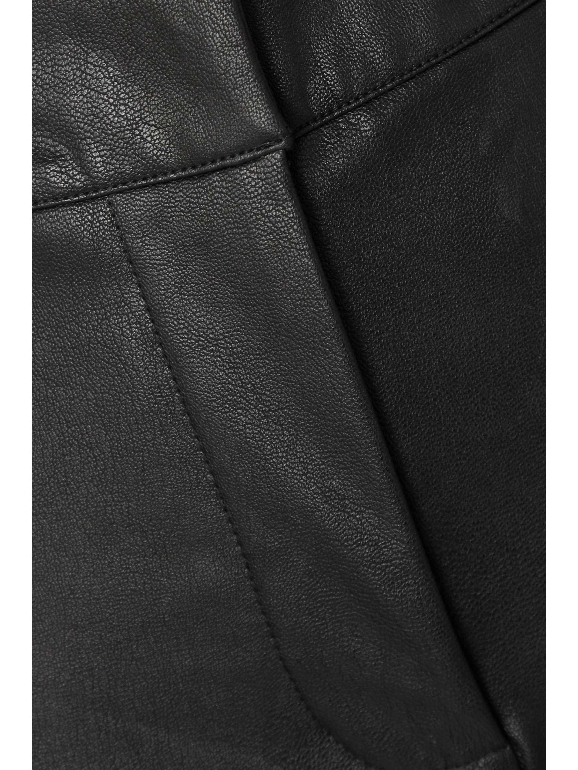 COMMANDO Pantalon droit raccourci en cuir synthétique