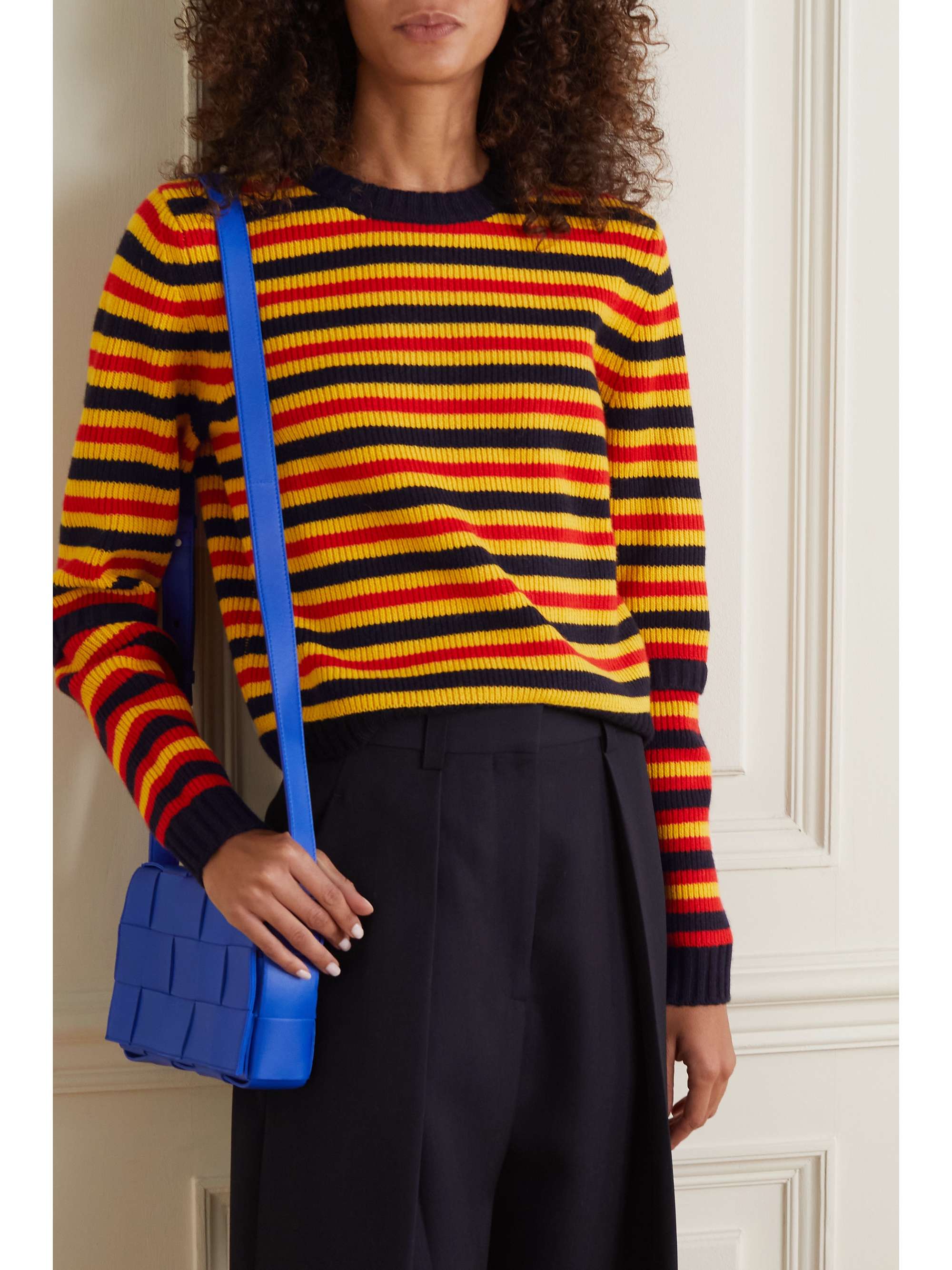 VICTORIA BECKHAM Striped wool sweater