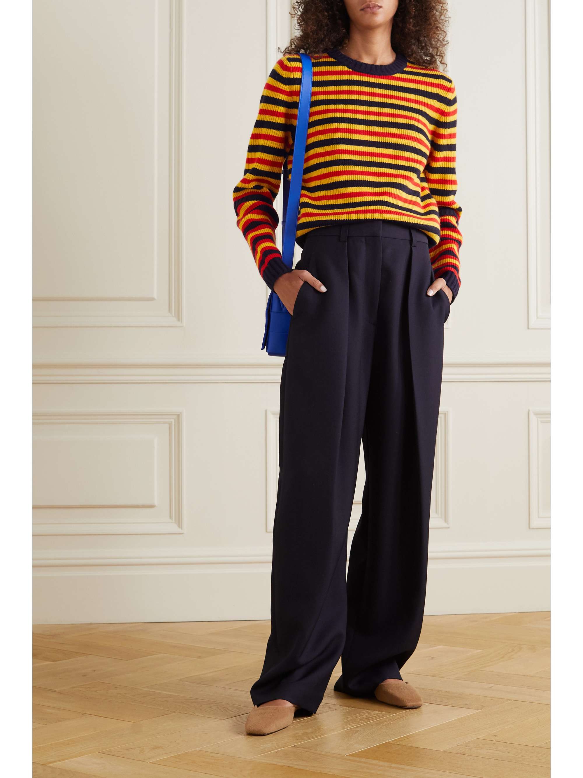 VICTORIA BECKHAM Striped wool sweater